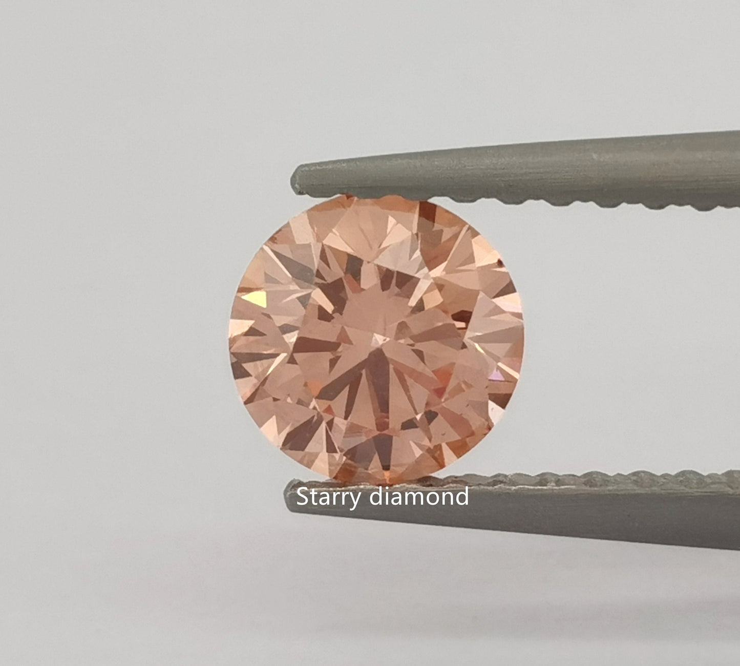 IGI certified 1.32ct Round Fancy Orange Brown Loose Diamond/ Lab Grown Diamond Ring /Affordable Color Diamond/ April birthstone