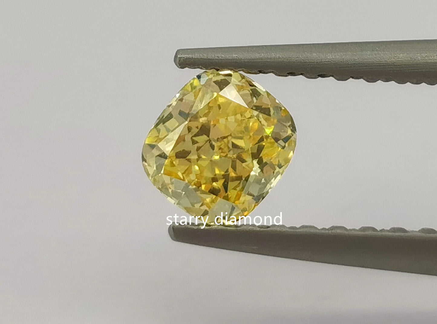 IGI certified 0.76ct Fancy Intense Yellow Loose Diamond/Lab Diamond Ring/Affordable Diamond/ April birthstone