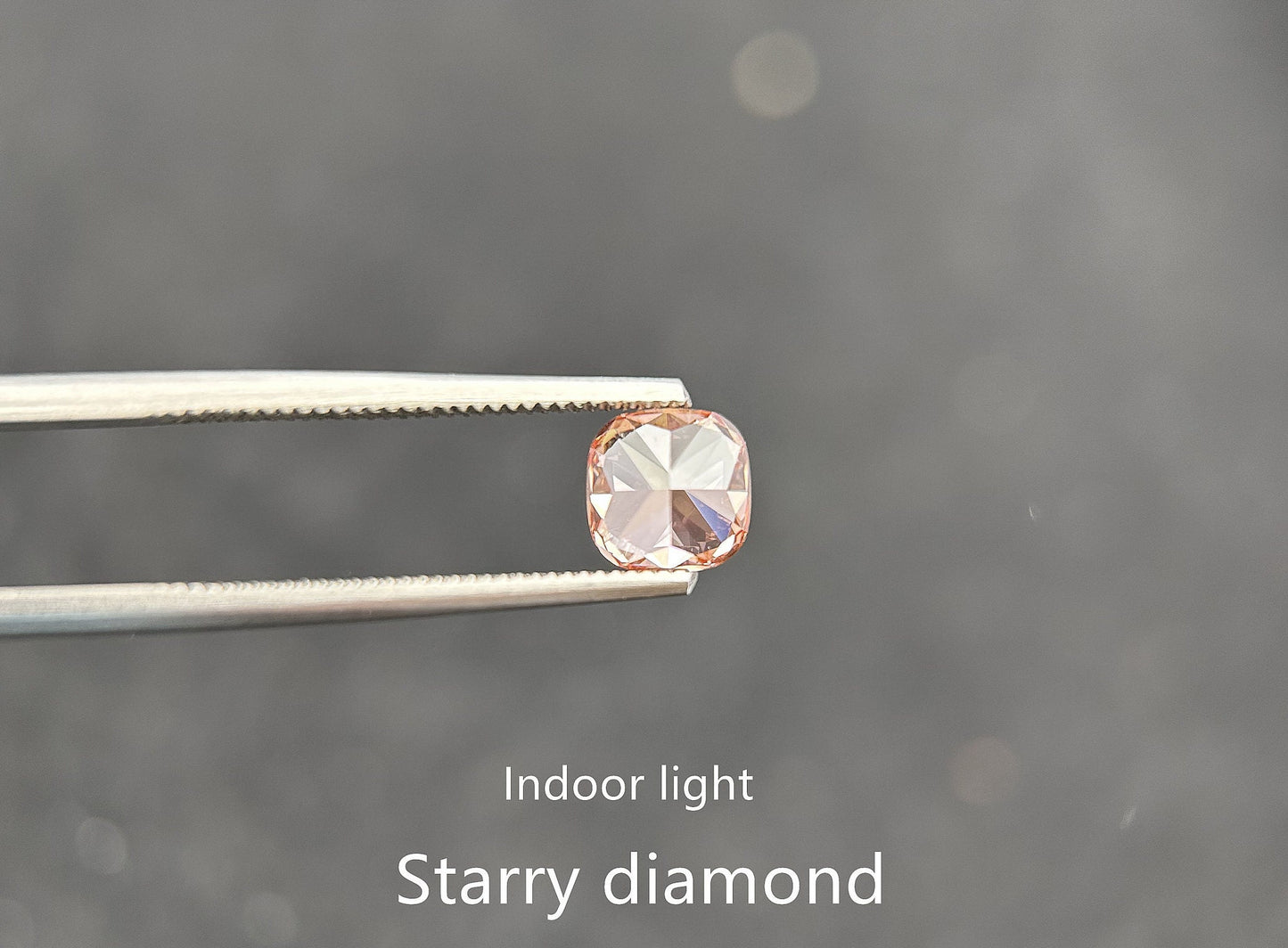 IGI certified 1.45ct Cushion Cut Fancy Intense Orangy Pink Lab Diamond/ Lab Pink Diamond for Engagement Ring/Affordable Diamond