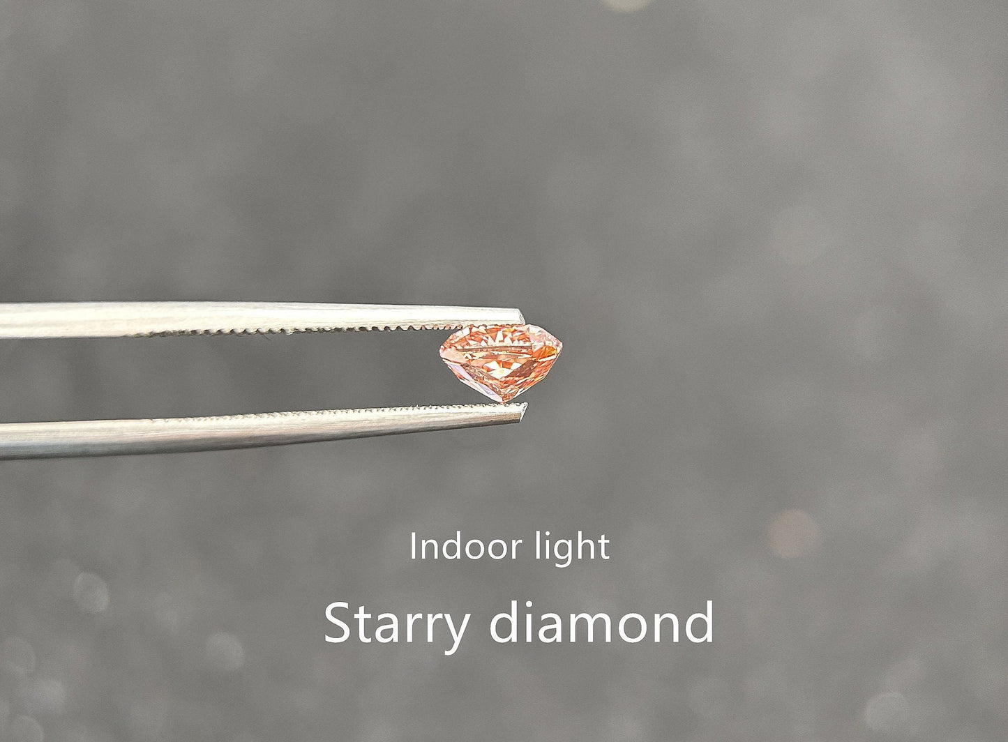 IGI certified 1.45ct Cushion Cut Fancy Intense Orangy Pink Lab Diamond/ Lab Pink Diamond for Engagement Ring/Affordable Diamond