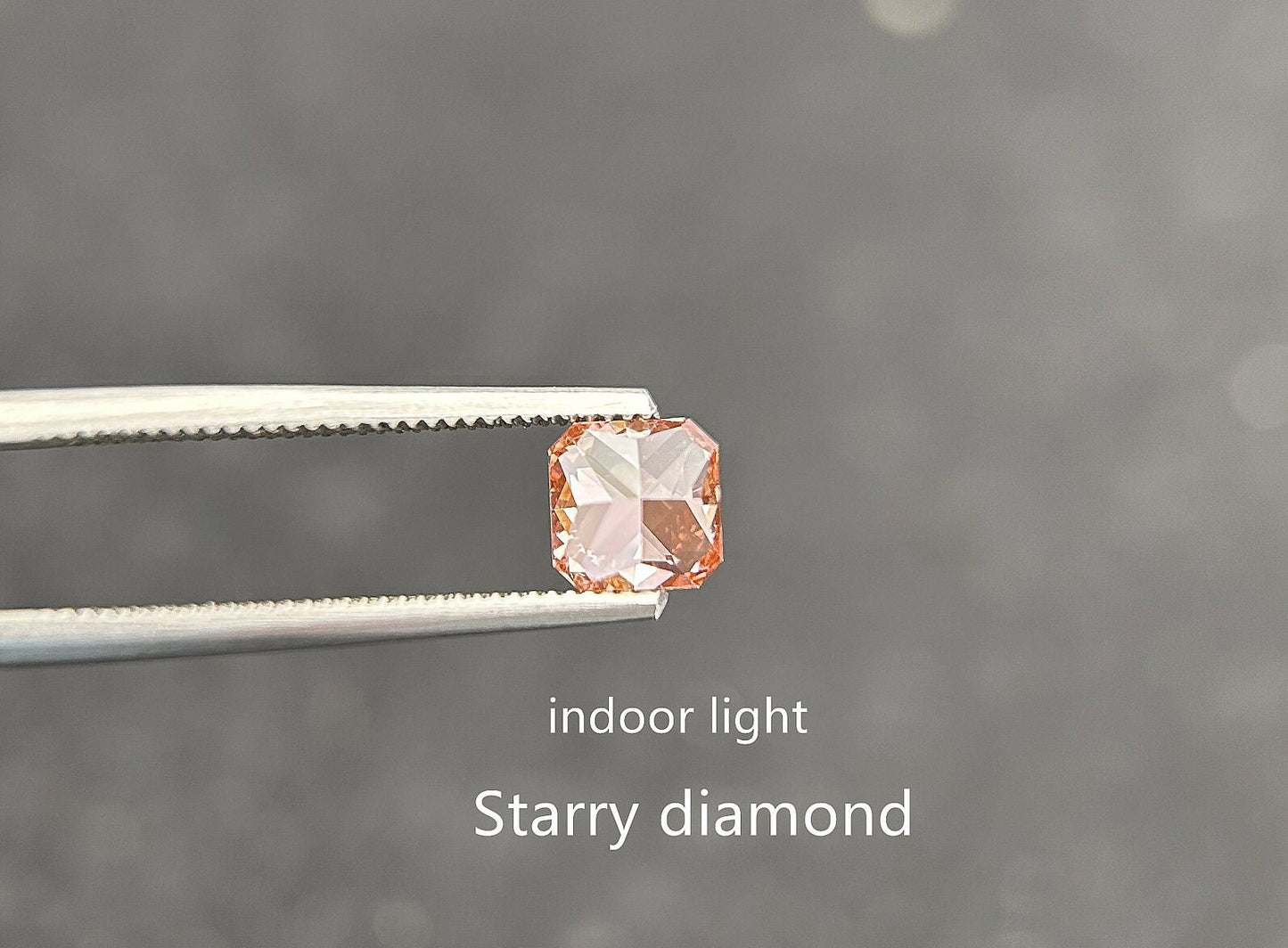 IGI certified 1.13ct Radiant Cut Fancy Intense Brownish Pink Lab Diamond/ Lab Pink Diamond for Engagement Ring/Affordable Diamond