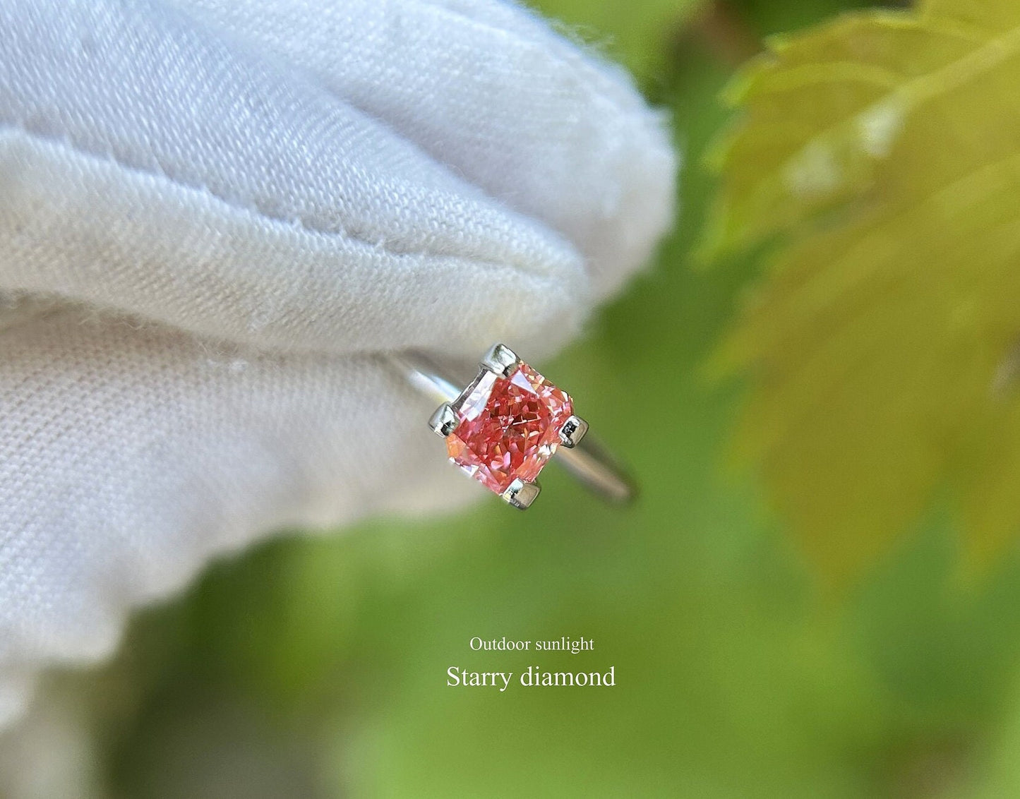 IGI certified 0.87ct Radiant Cut Fancy Deep Pink Lab Diamond/Pink Diamond for Engagement Ring/Affordable Diamond/ April birthstone