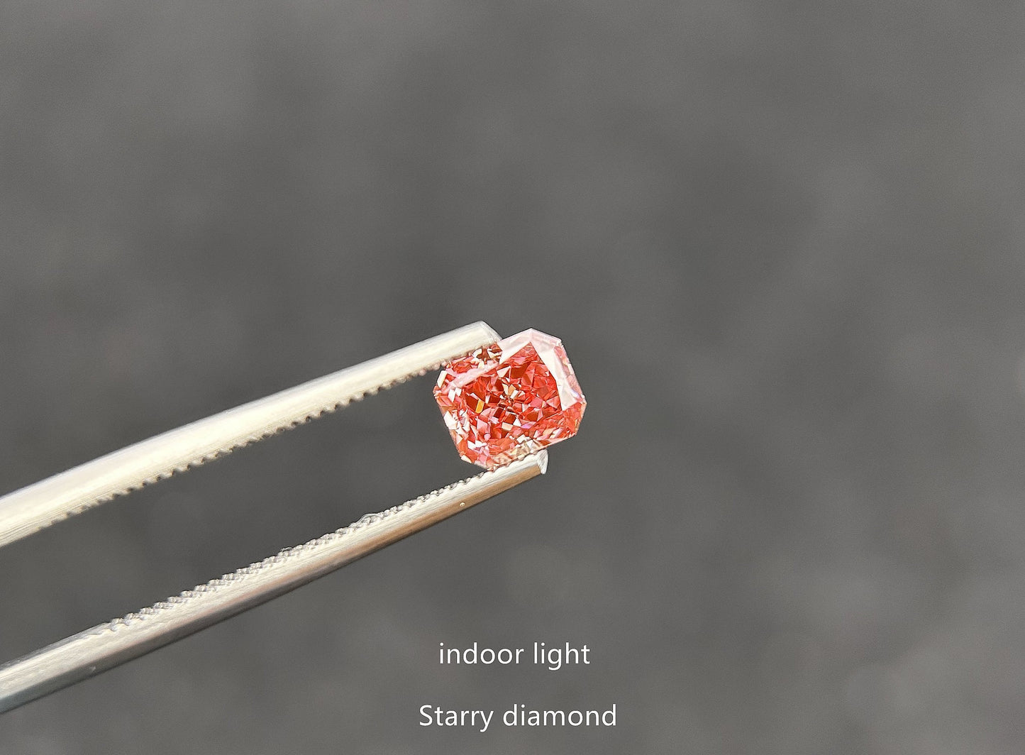 IGI certified 0.87ct Radiant Cut Fancy Deep Pink Lab Diamond/Pink Diamond for Engagement Ring/Affordable Diamond/ April birthstone