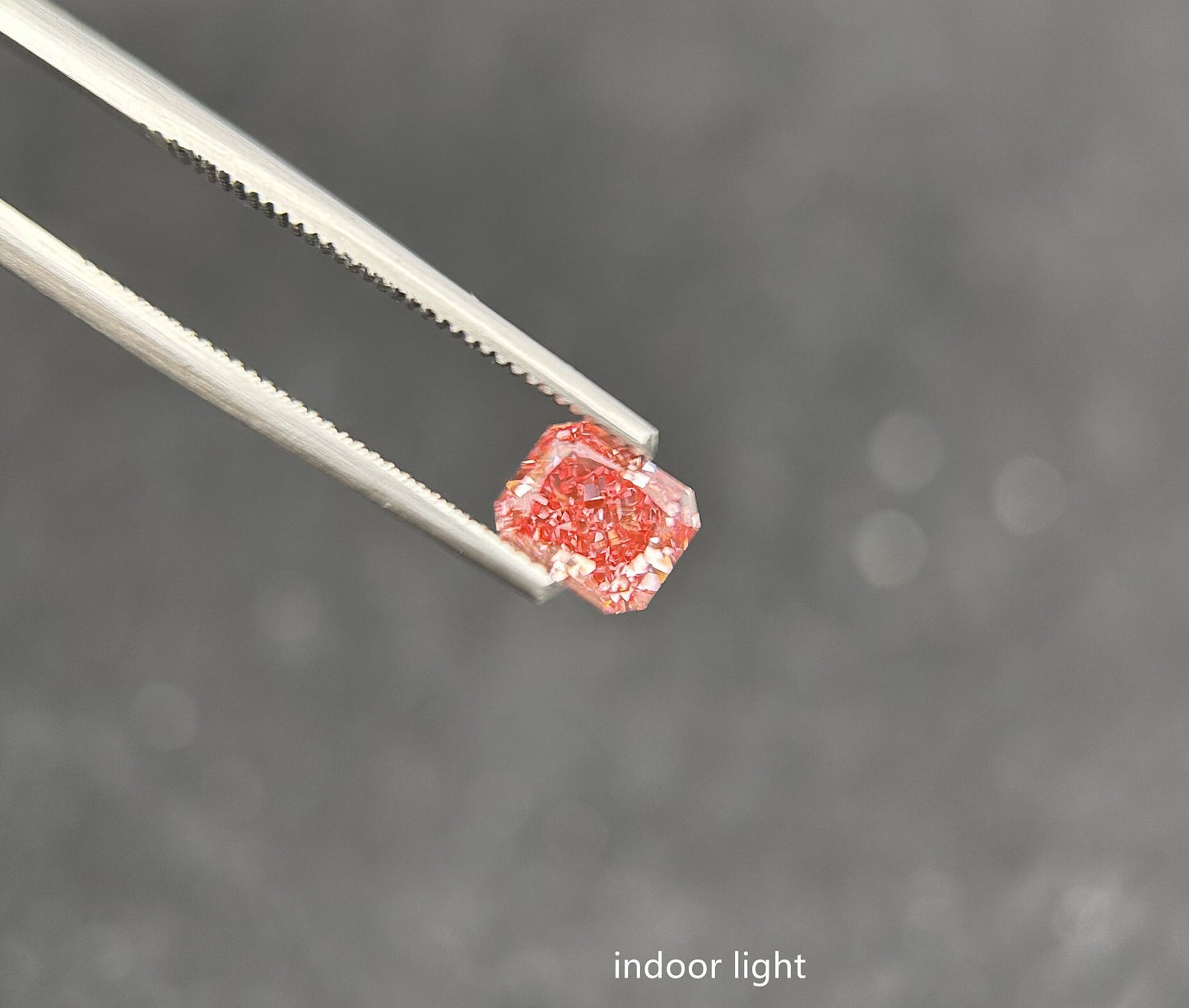 IGI certified 0.99ct Radiant Cut Fancy Deep Pink Lab Diamond/Pink Diamond for Engagement Ring/Affordable Diamond/ April birthstone