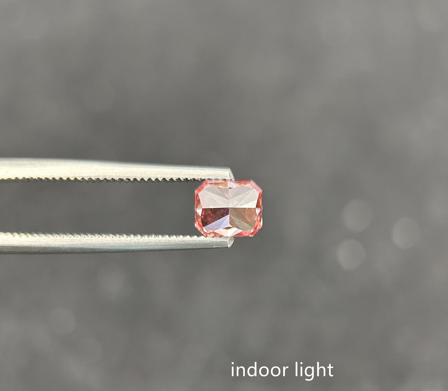 IGI certified 0.99ct Radiant Cut Fancy Deep Pink Lab Diamond/Pink Diamond for Engagement Ring/Affordable Diamond/ April birthstone