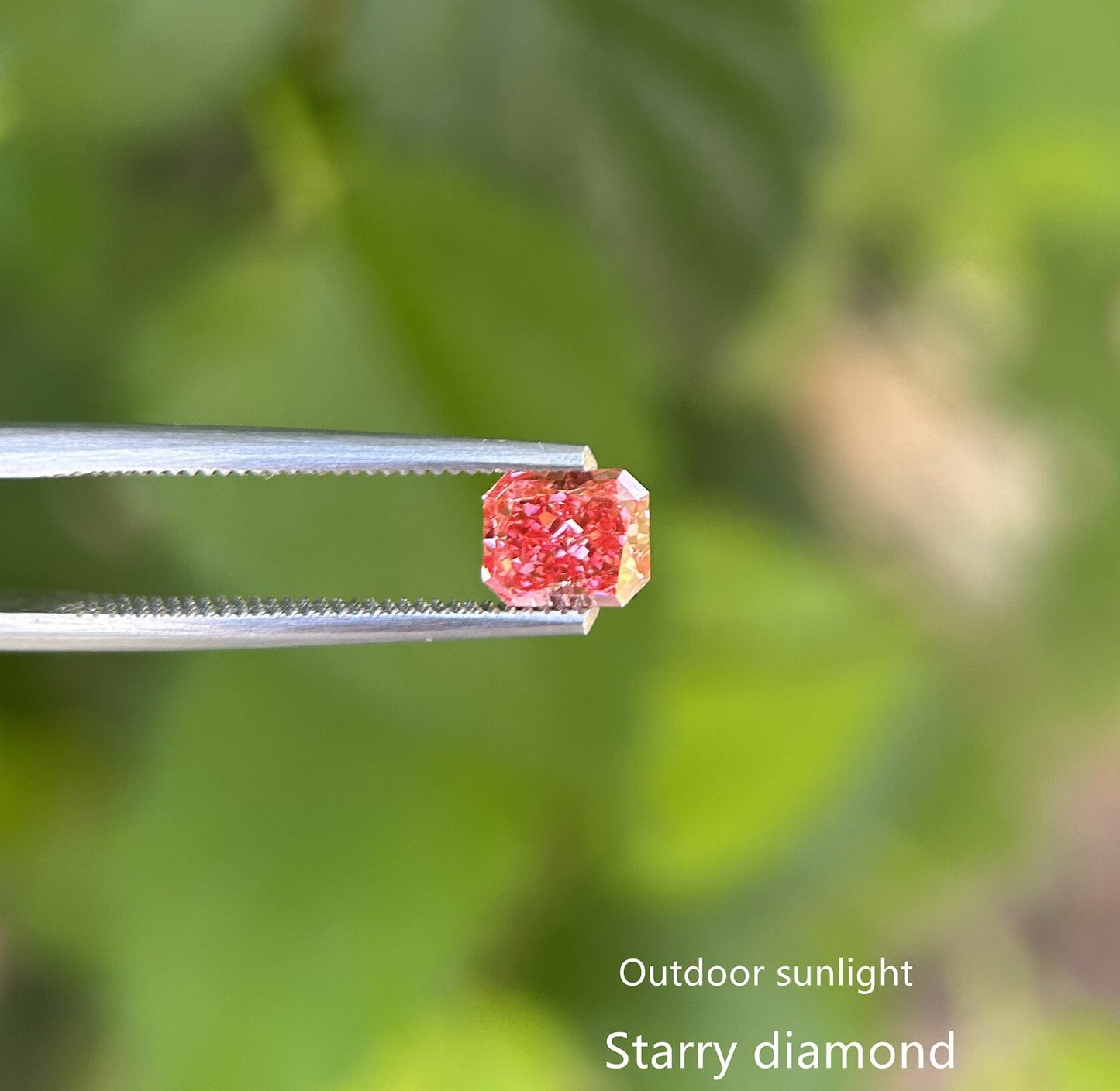 IGI certified 0.99ct Radiant Cut Fancy Deep Pink Lab Diamond/Pink Diamond for Engagement Ring/Affordable Diamond/ April birthstone