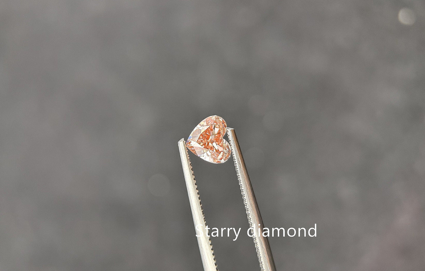 IGI certified 0.90ct Heart Cut Fancy Intense Brownish Pink Lab Diamond/Pink Diamond for Engagement Ring/Affordable Diamond/ April birthstone