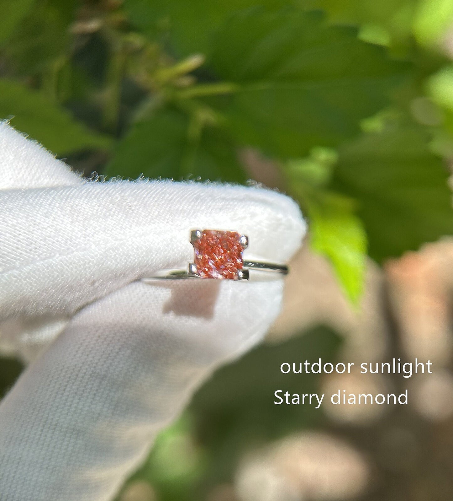 IGI certified 1.13ct Radiant Cut Fancy Intense Brownish Pink Lab Diamond/ Lab Pink Diamond for Engagement Ring/Affordable Diamond