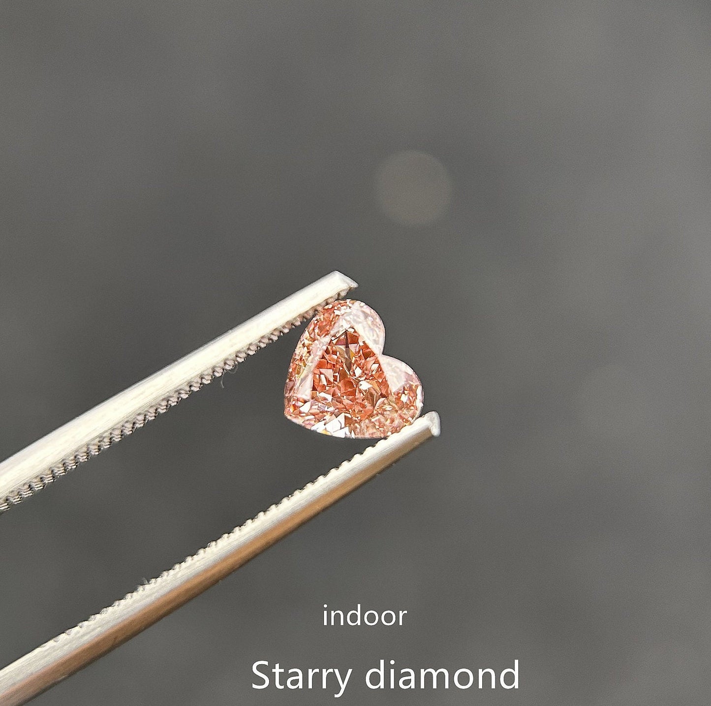 IGI certified 0.99ct Heart Cut Fancy Intense Brownish Pink Lab Diamond/Pink Diamond for Engagement Ring/Affordable Diamond/ April birthstone
