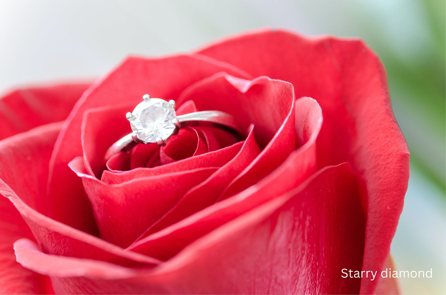14K Solid gold classic prong setting ring |4 Prong diamond ring Setting |Pink Diamond Engagement Ring |April birthstone |Customized design