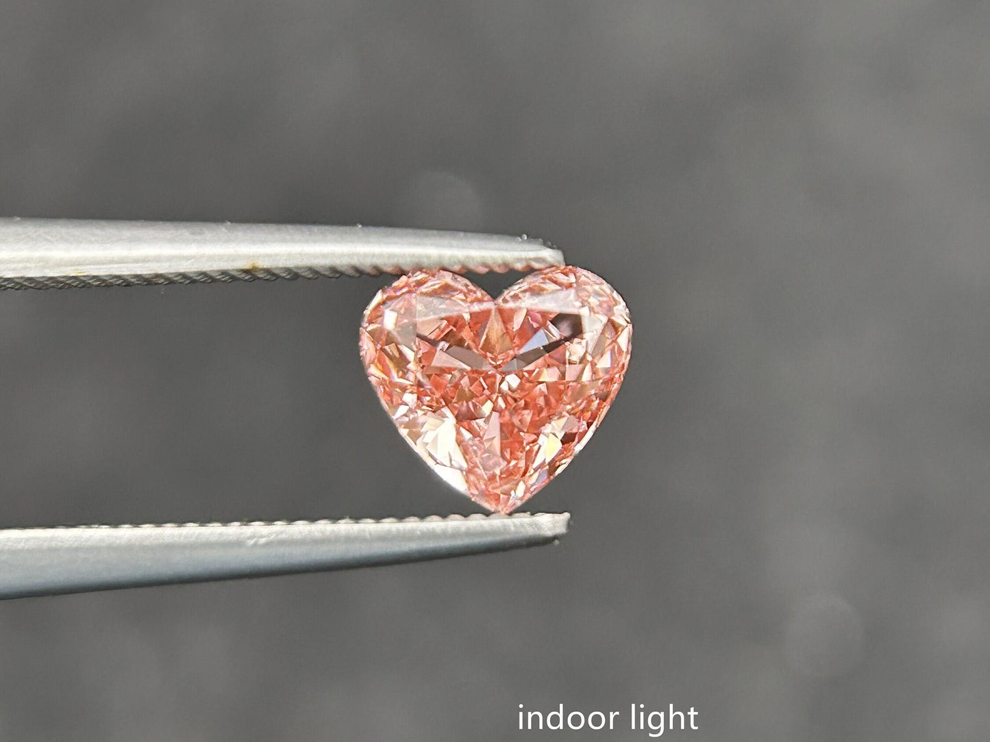 IGI certified 0.80ct Heart Cut Fancy Intense Brownish Pink Lab Diamond/Pink Diamond for Engagement Ring/Affordable Diamond/ April birthstone