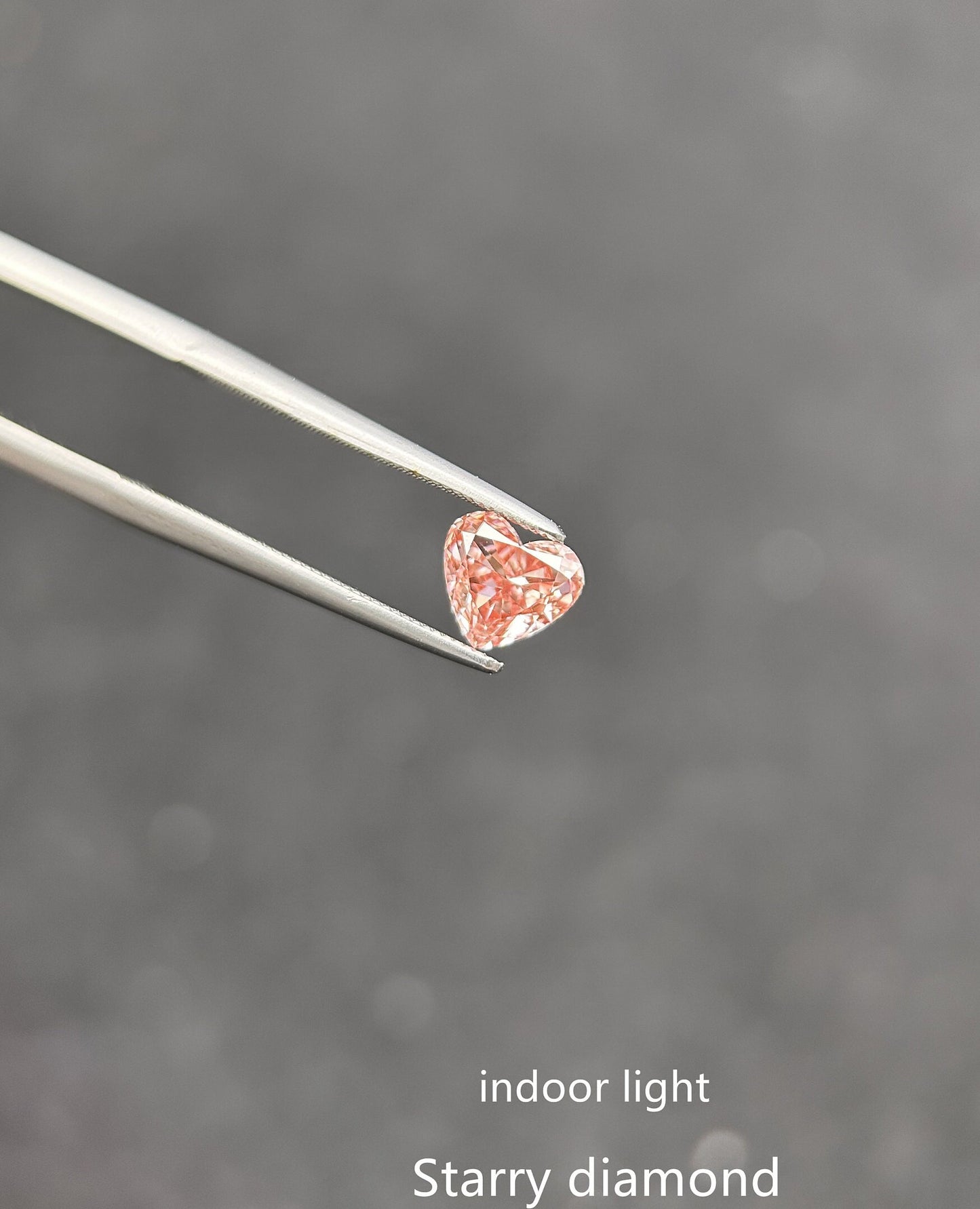 IGI certified 0.80ct Heart Cut Fancy Intense Brownish Pink Lab Diamond/Pink Diamond for Engagement Ring/Affordable Diamond/ April birthstone