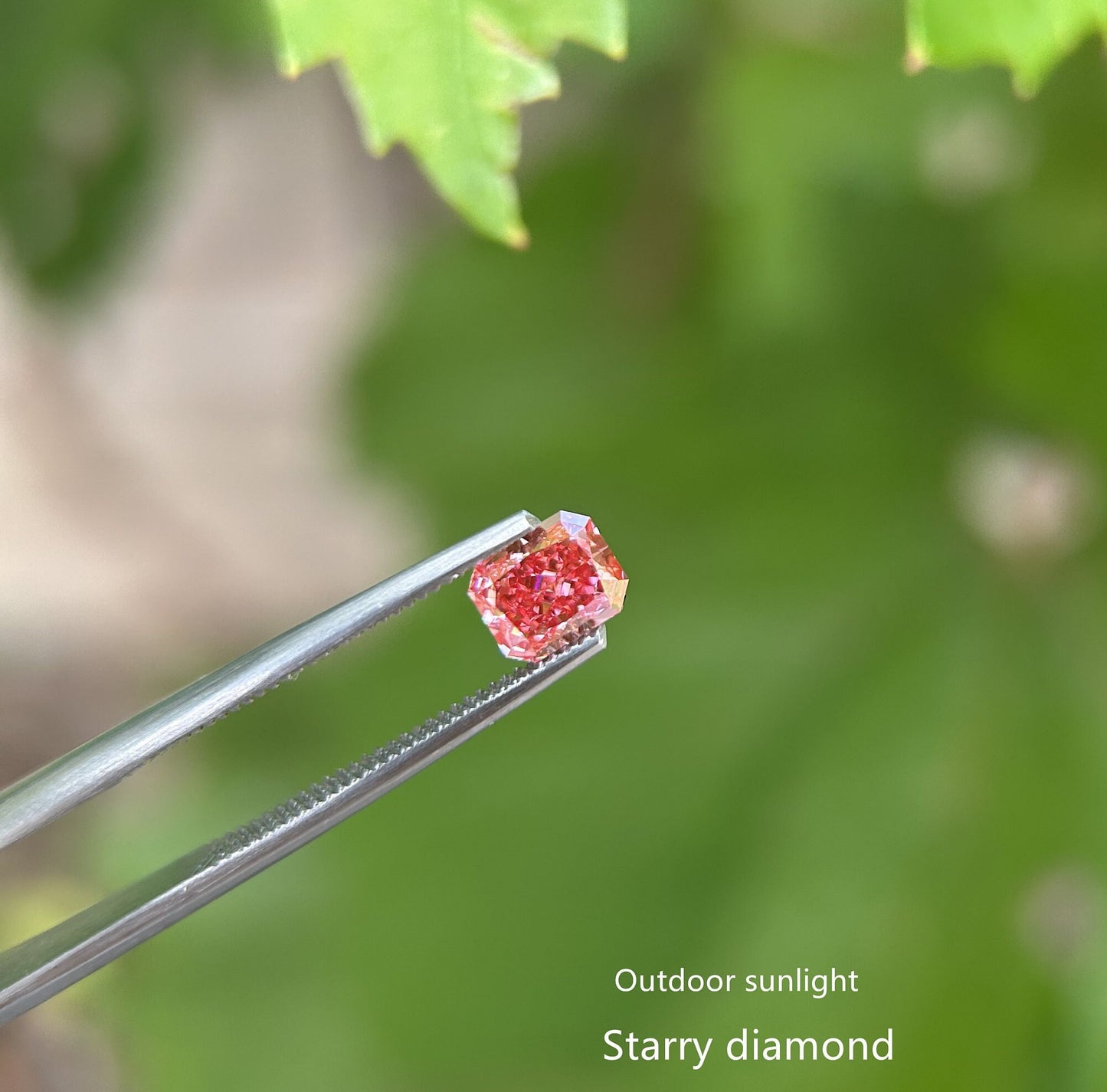 IGI certified 0.99ct Radiant Cut Fancy Deep Pink Lab Diamond/Pink Diamond for Engagement Ring/Affordable Diamond/ April birthstone