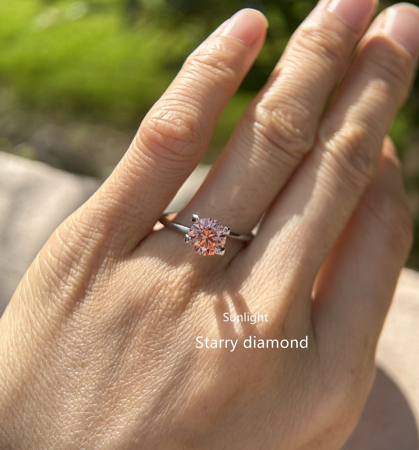IGI certified 1.32ct Round Fancy Orange Brown Loose Diamond/ Lab Grown Diamond Ring /Affordable Color Diamond/ April birthstone