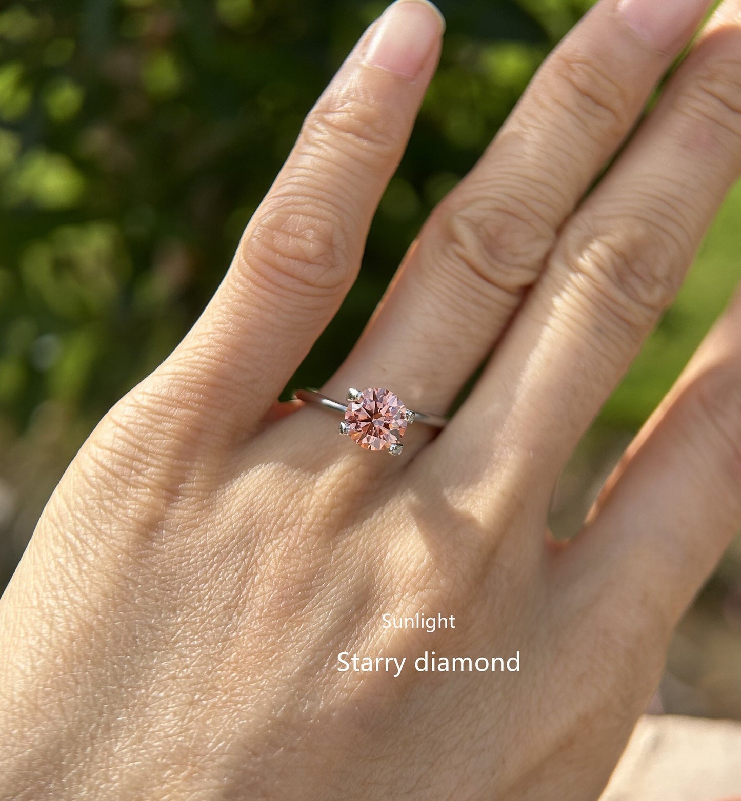 IGI certified 1.32ct Round Fancy Orange Brown Loose Diamond/ Lab Grown Diamond Ring /Affordable Color Diamond/ April birthstone
