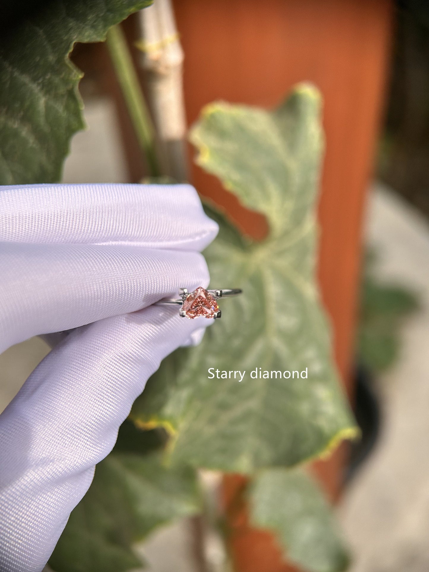 IGI certified 0.99ct Heart Cut Fancy Intense Brownish Pink Lab Diamond/Pink Diamond for Engagement Ring/Affordable Diamond/ April birthstone