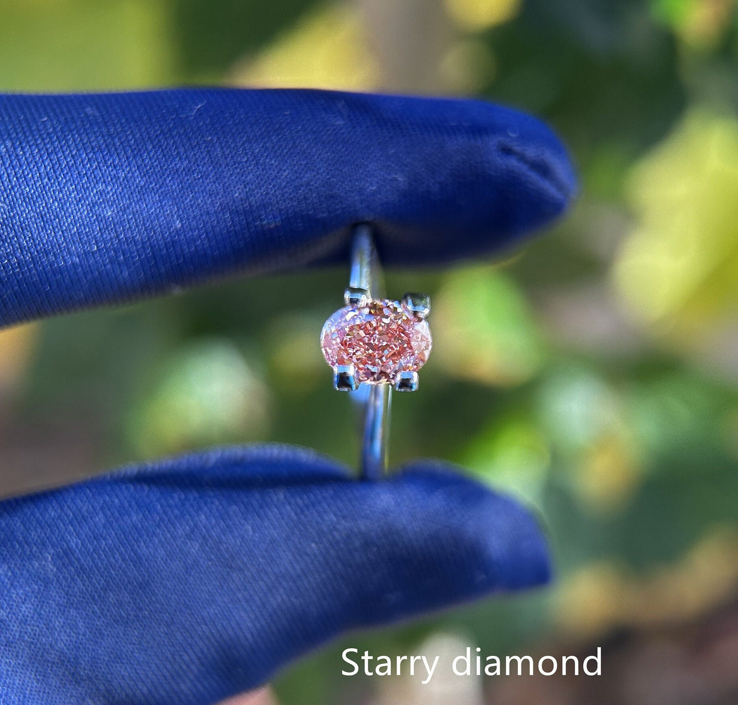 IGI certified 0.93ct Oval Cut Fancy Pinkish Brown Diamond/ Lab Diamond for Engagement Ring/Affordable Color Diamond/ April birthstone