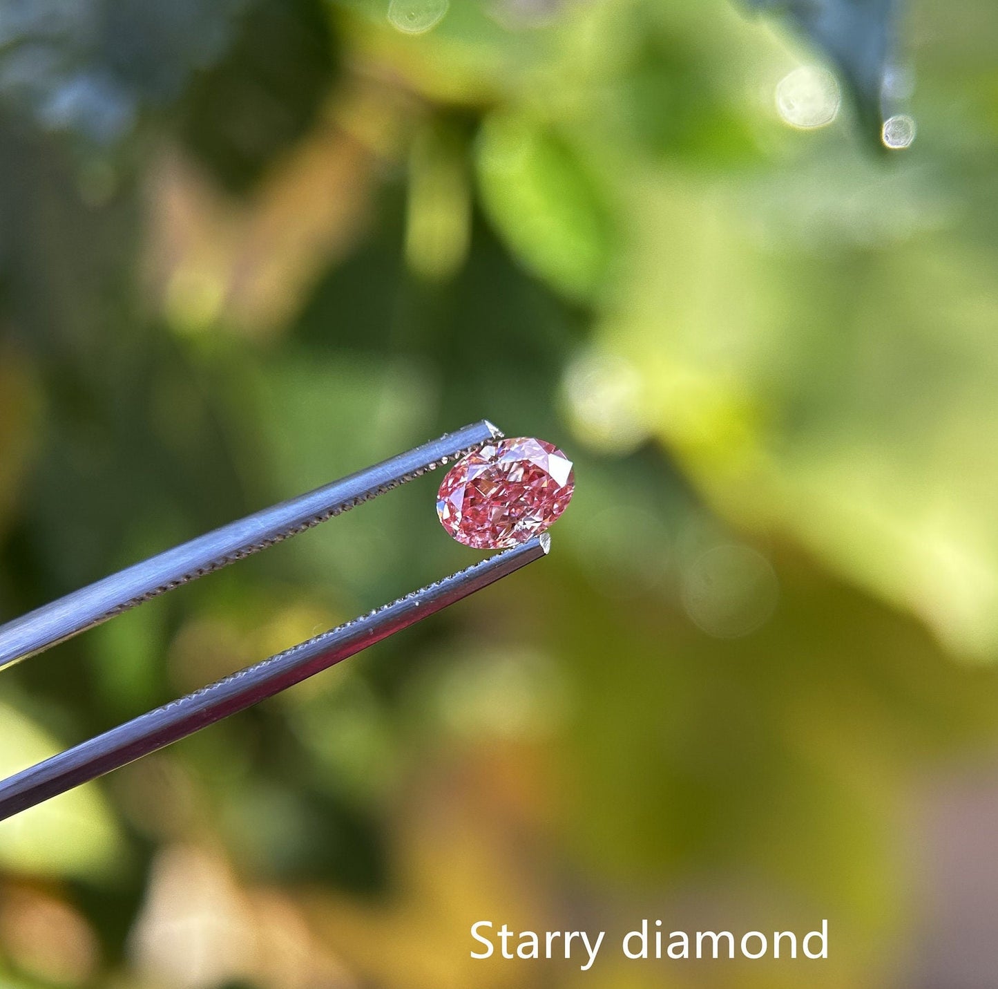 IGI certified 0.76ct Oval Cut Fancy Intense Brownish Pink Lab Grown Diamond/ Pink Diamond for Ring/ Affordable Pink Diamond/April birthstone