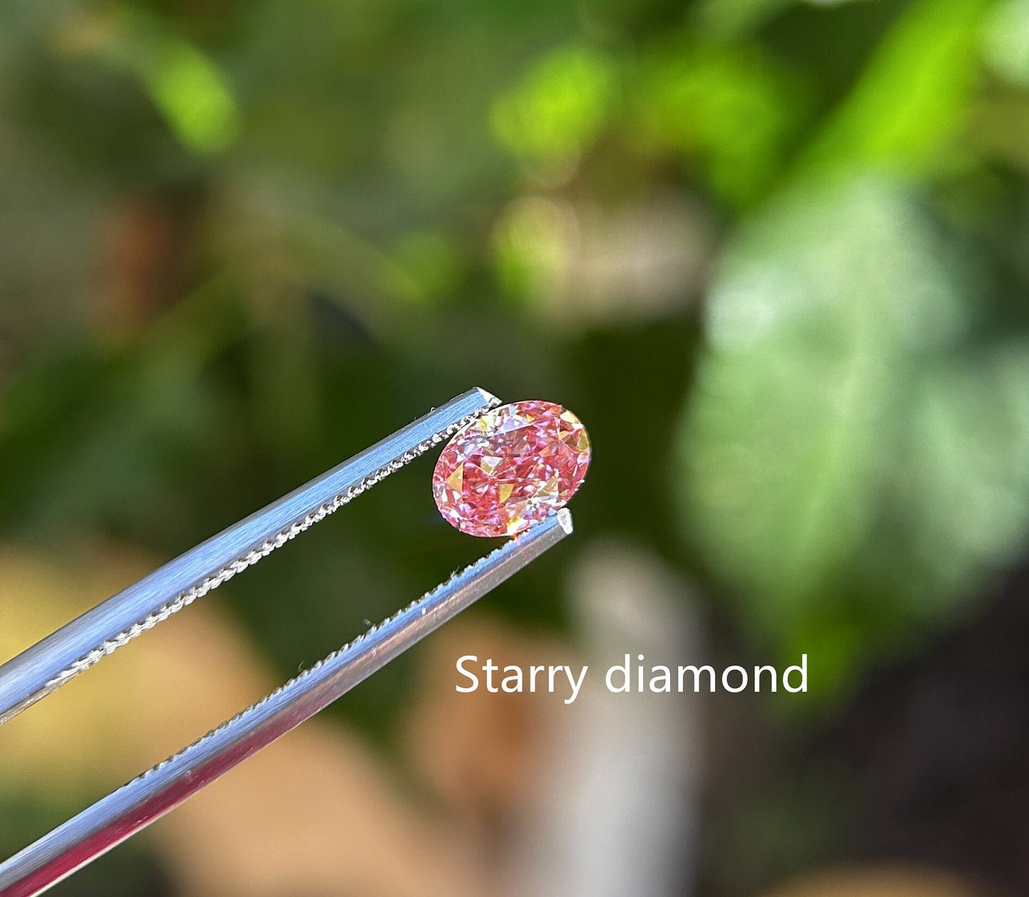 IGI certified 0.76ct Oval Cut Fancy Intense Brownish Pink Lab Grown Diamond/ Pink Diamond for Ring/ Affordable Pink Diamond/April birthstone