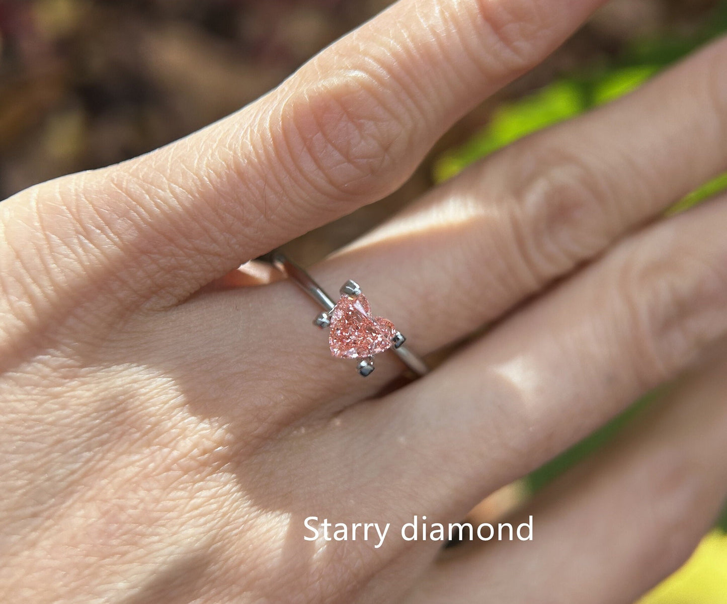 IGI certified 0.94ct Heart Cut Fancy Intense Brownish Pink Lab Diamond/Pink Diamond for Engagement Ring/Affordable Diamond/ April birthstone