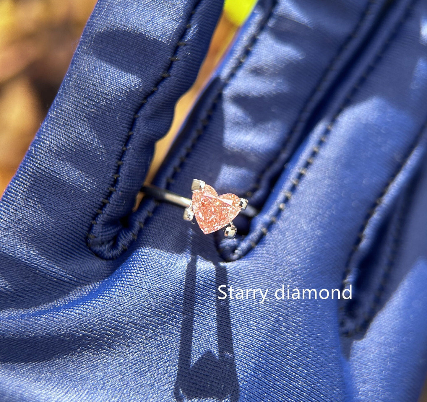 IGI certified 0.94ct Heart Cut Fancy Intense Brownish Pink Lab Diamond/Pink Diamond for Engagement Ring/Affordable Diamond/ April birthstone