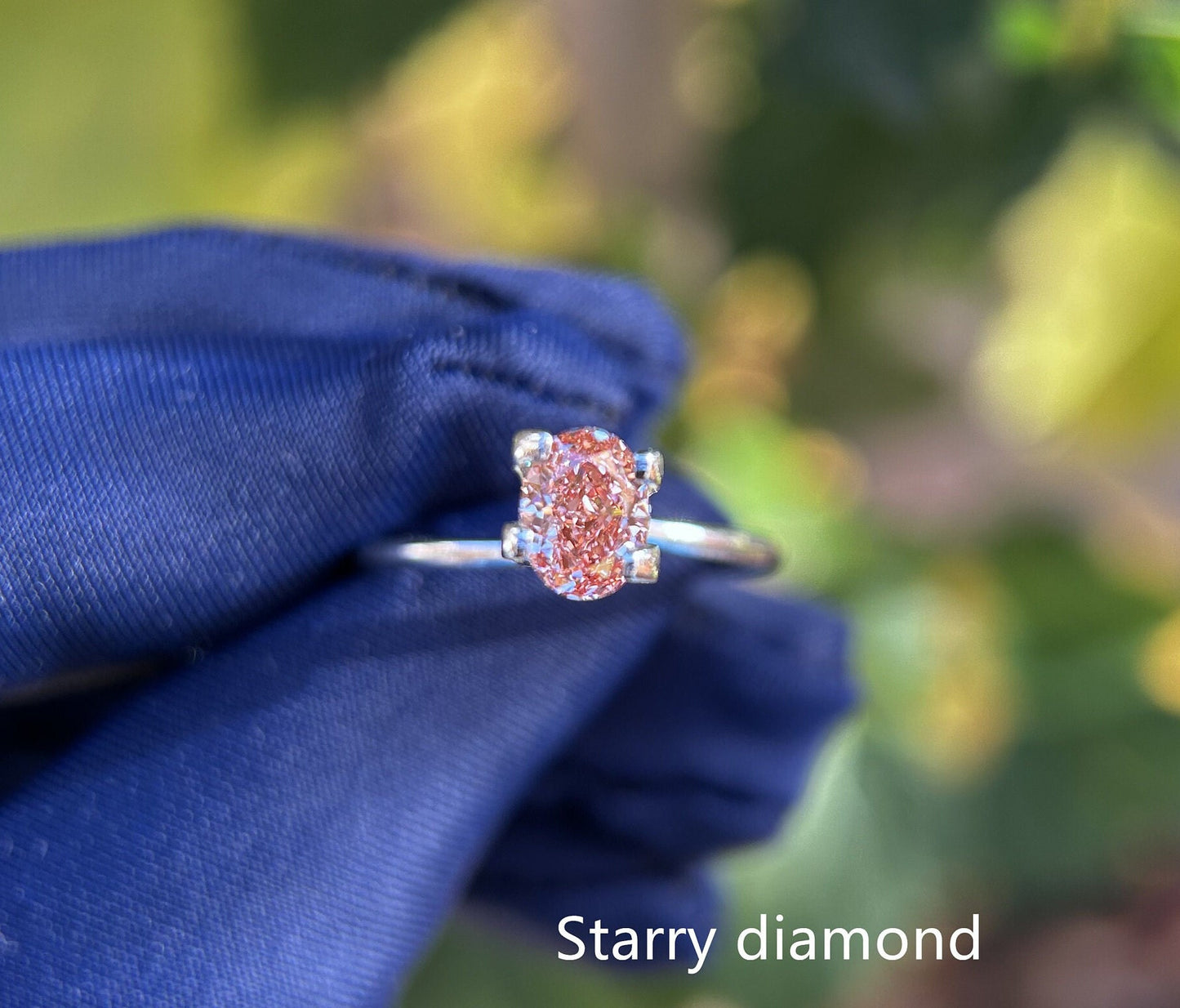 IGI certified 0.93ct Oval Cut Fancy Pinkish Brown Diamond/ Lab Diamond for Engagement Ring/Affordable Color Diamond/ April birthstone