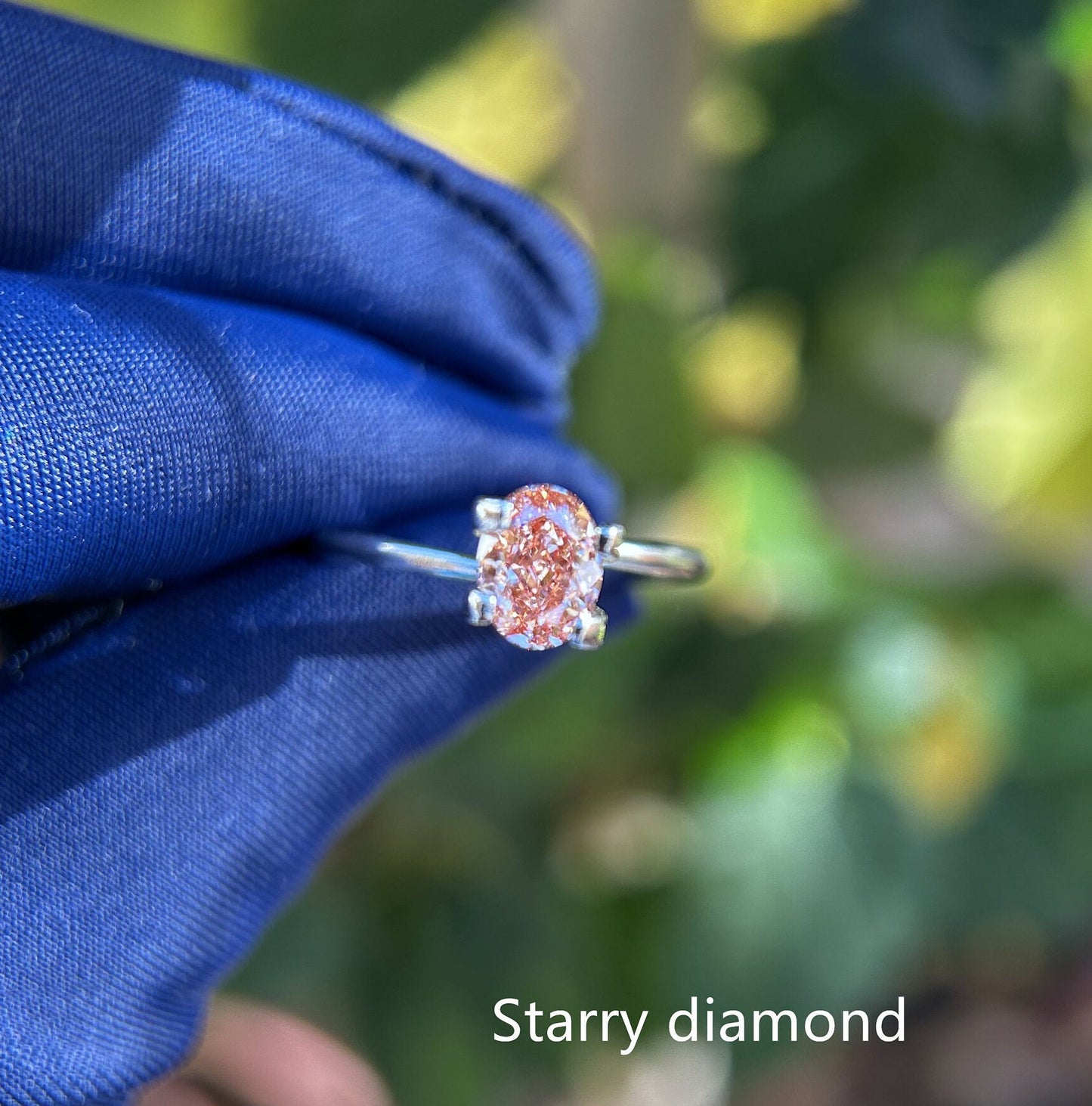 IGI certified 0.93ct Oval Cut Fancy Pinkish Brown Diamond/ Lab Diamond for Engagement Ring/Affordable Color Diamond/ April birthstone