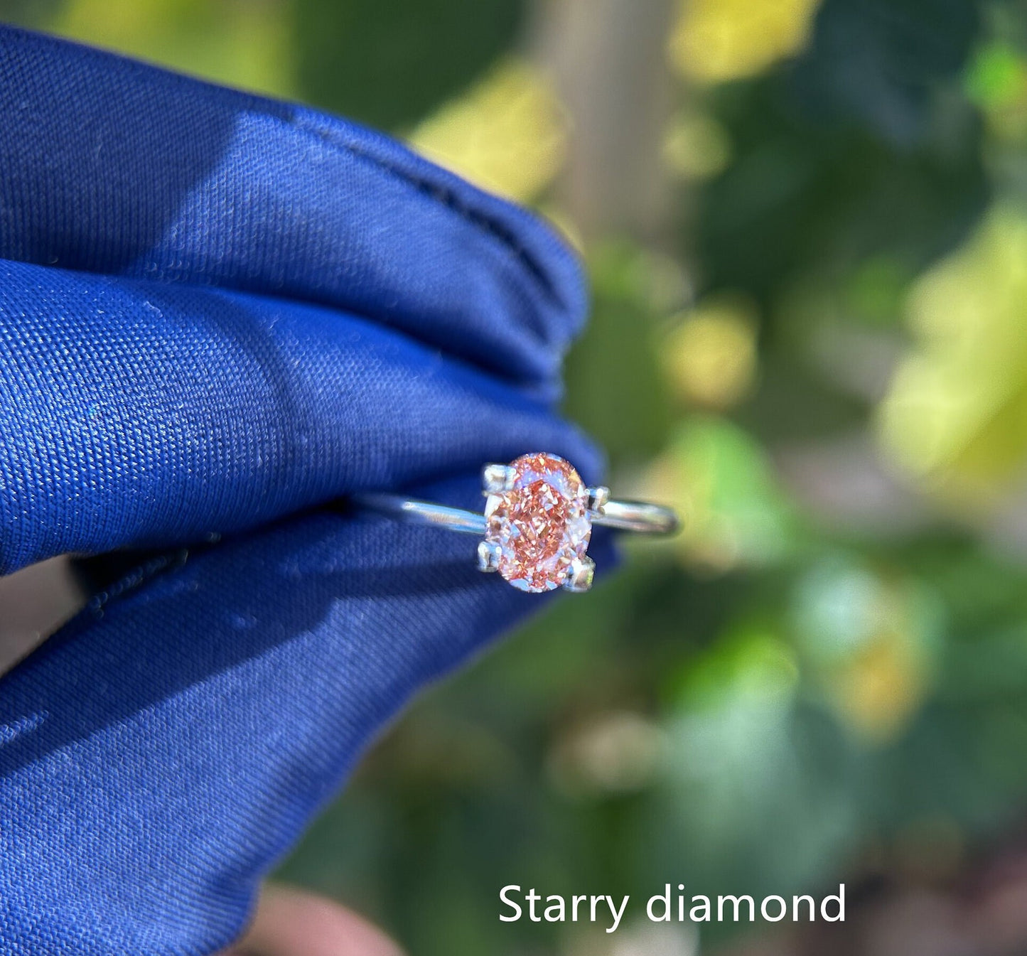 IGI certified 0.93ct Oval Cut Fancy Pinkish Brown Diamond/ Lab Diamond for Engagement Ring/Affordable Color Diamond/ April birthstone