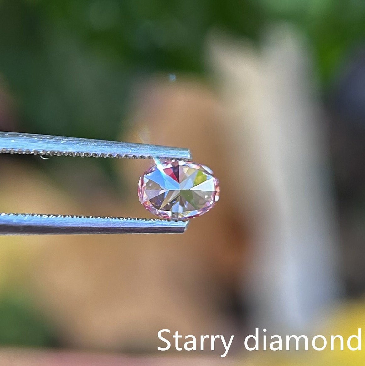 IGI certified 0.76ct Oval Cut Fancy Intense Brownish Pink Lab Grown Diamond/ Pink Diamond for Ring/ Affordable Pink Diamond/April birthstone