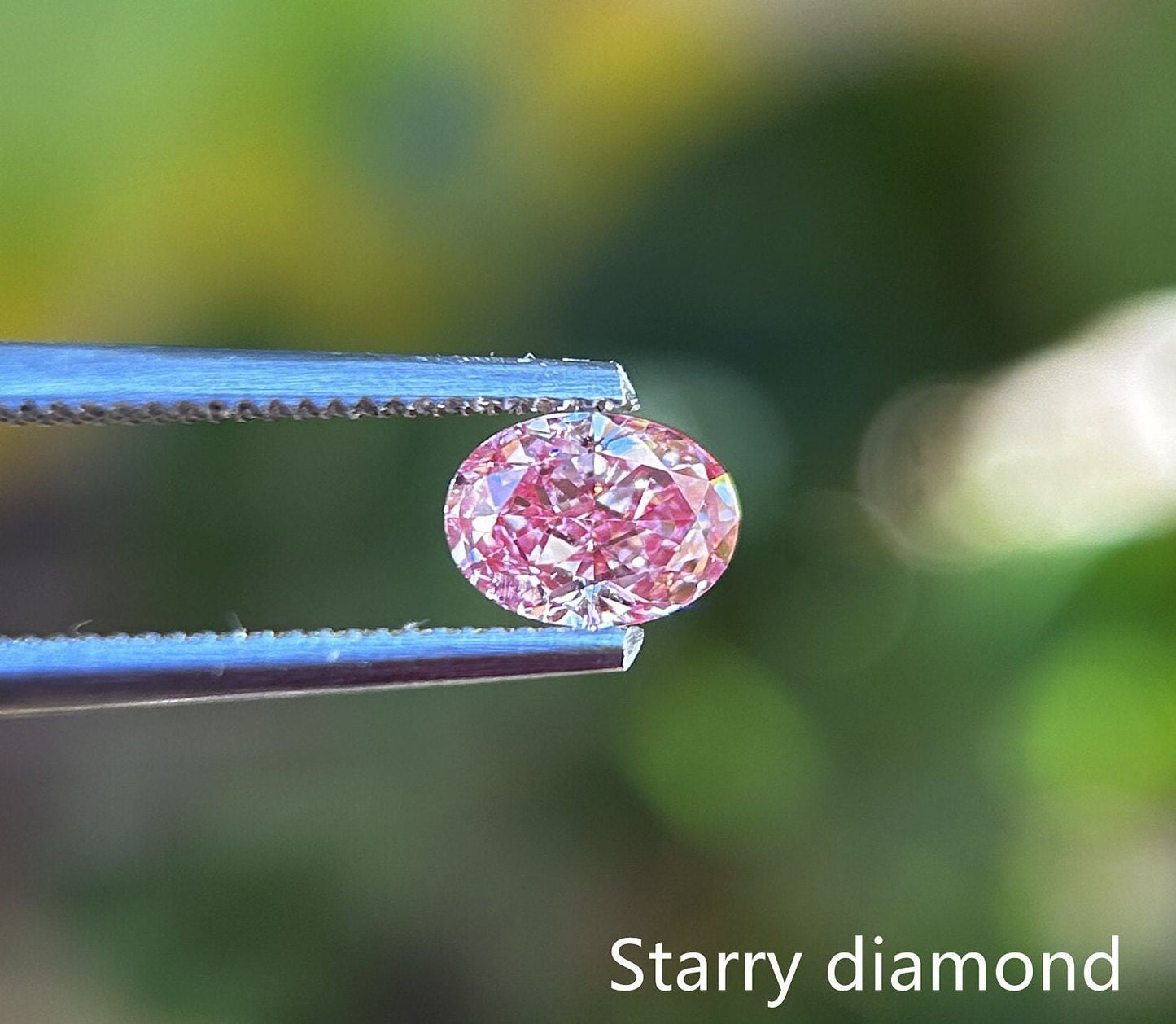 IGI certified 0.76ct Oval Cut Fancy Intense Brownish Pink Lab Grown Diamond/ Pink Diamond for Ring/ Affordable Pink Diamond/April birthstone
