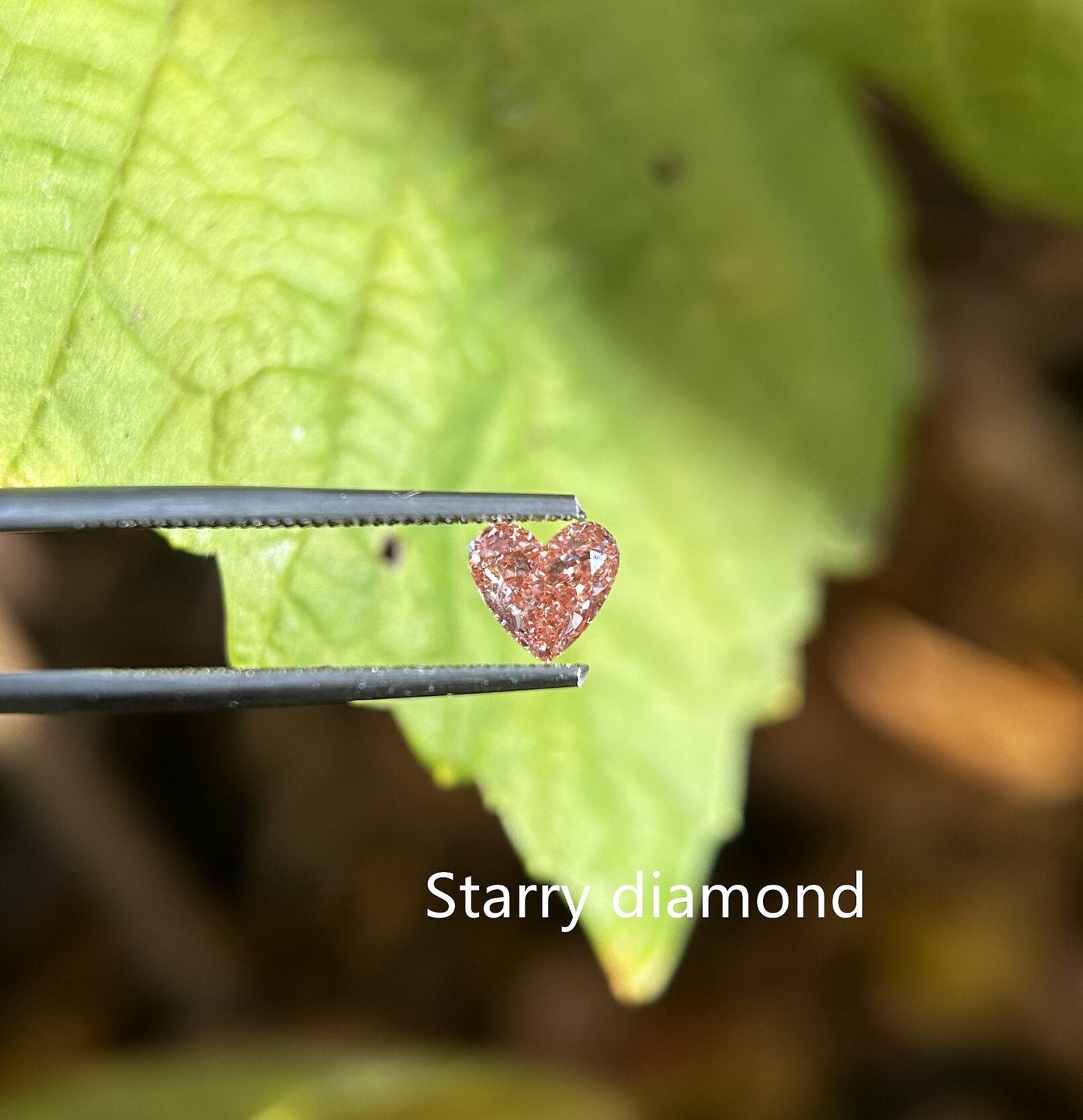 IGI certified 0.94ct Heart Cut Fancy Intense Brownish Pink Lab Diamond/Pink Diamond for Engagement Ring/Affordable Diamond/ April birthstone