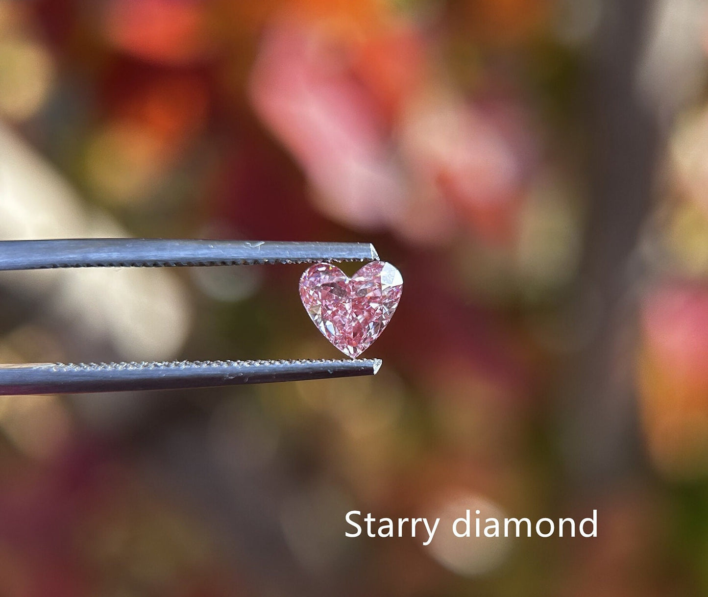 IGI certified 0.94ct Heart Cut Fancy Intense Brownish Pink Lab Diamond/Pink Diamond for Engagement Ring/Affordable Diamond/ April birthstone