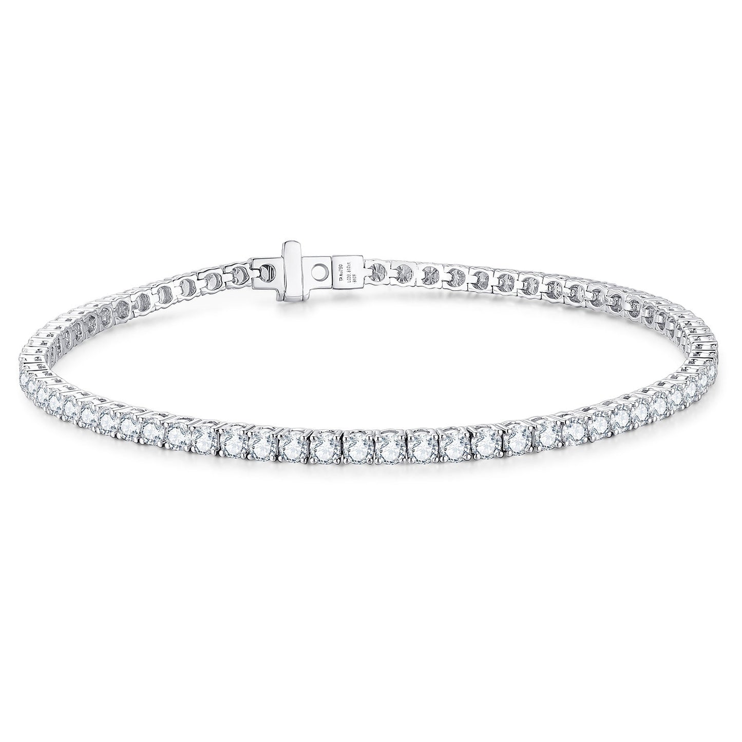 18k solid gold Lab Diamond tennis bracelet/Affordable Diamond Bracelet/ lab diamond bracelets