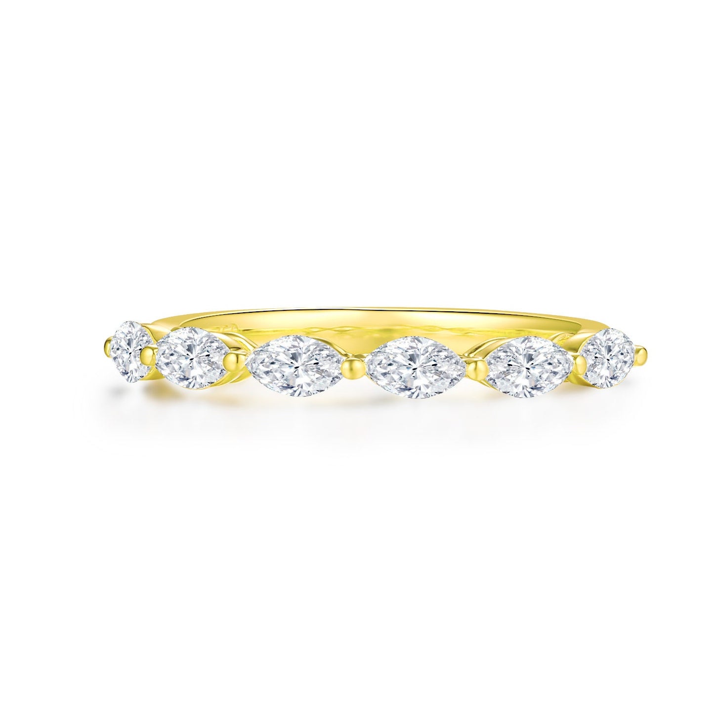18k solid gold Lab Diamond wedding band/stackable diamond band/ lab diamond wedding ring