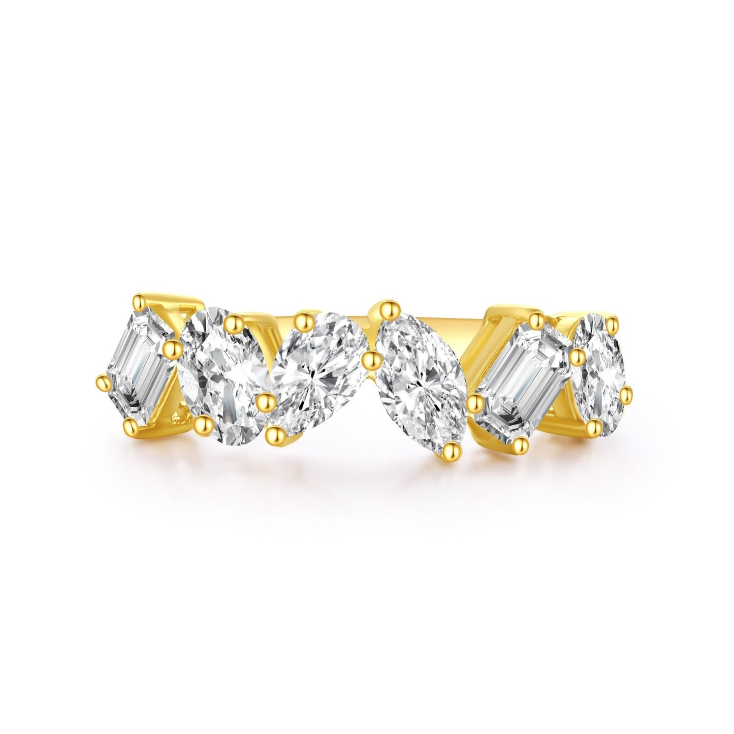 18k solid gold 1.45ct Lab Diamond wedding band/Affordable Diamond ring/ lab diamond wedding ring