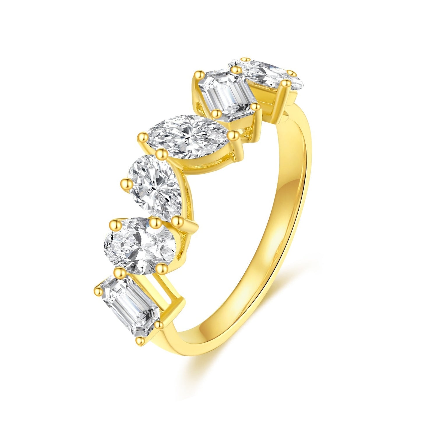18k solid gold 1.45ct Lab Diamond wedding band/Affordable Diamond ring/ lab diamond wedding ring