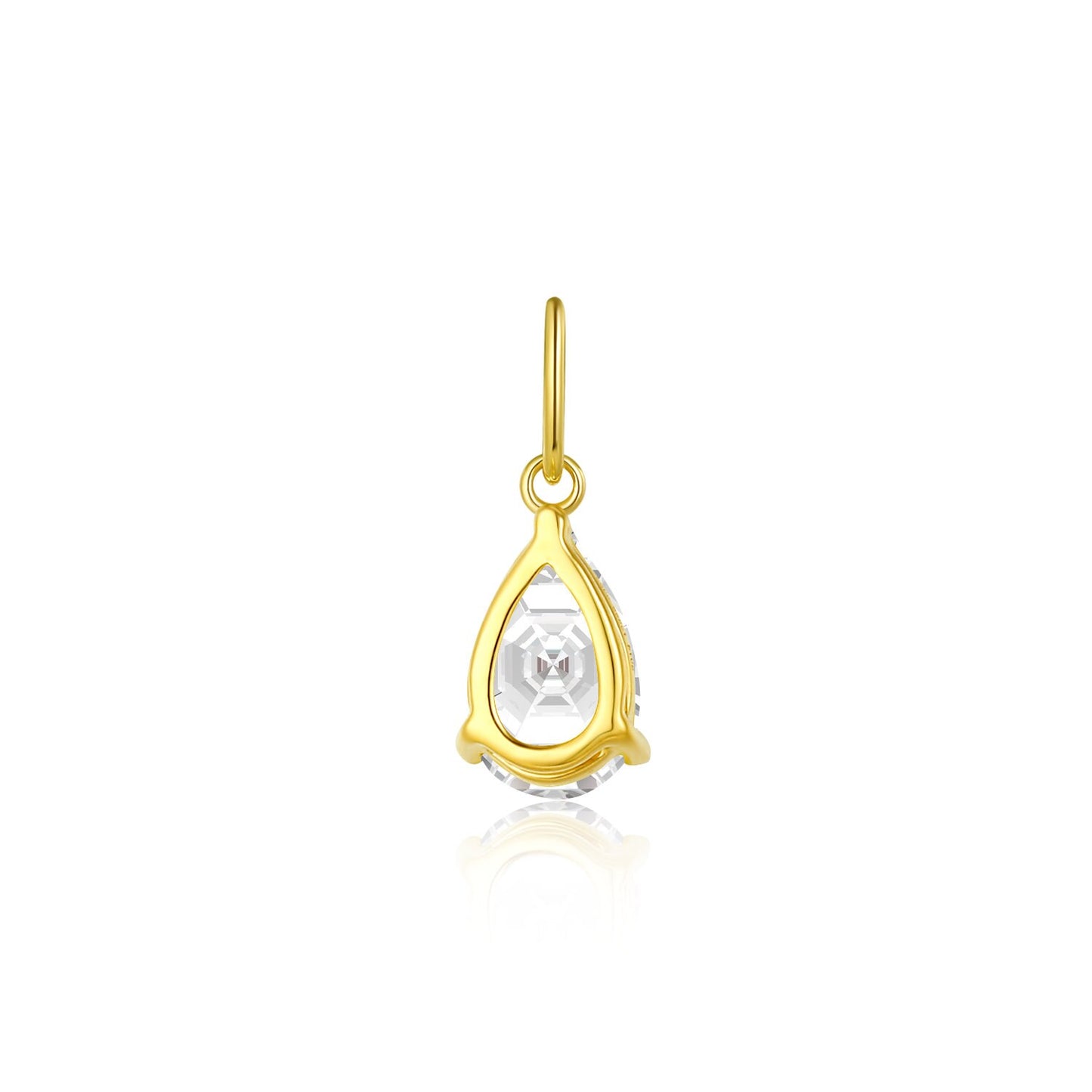 18K solid gold 0.5ct Lab Diamond Pendant/ Lab Grown Diamond Pendant /Affordable Diamond/ April birthstone