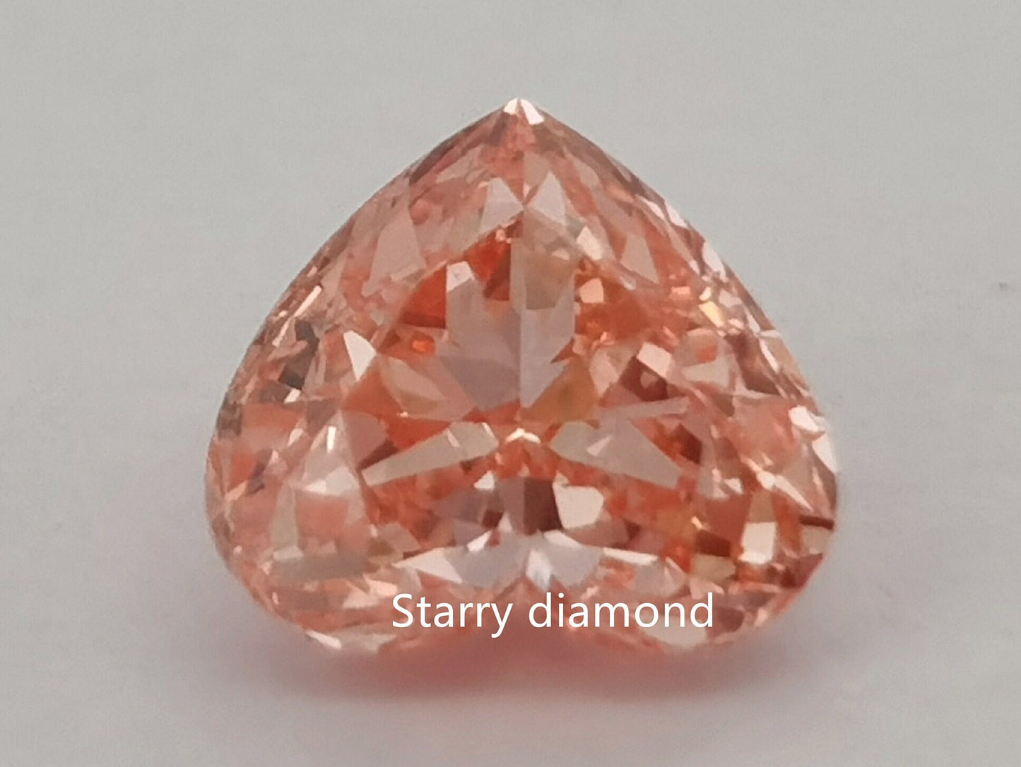 IGI certified 0.64ct Heart Cut Fancy Intense Pink Loose Diamond/ Lab Diamond Ring/ Affordable Pink Diamond/April birthstone