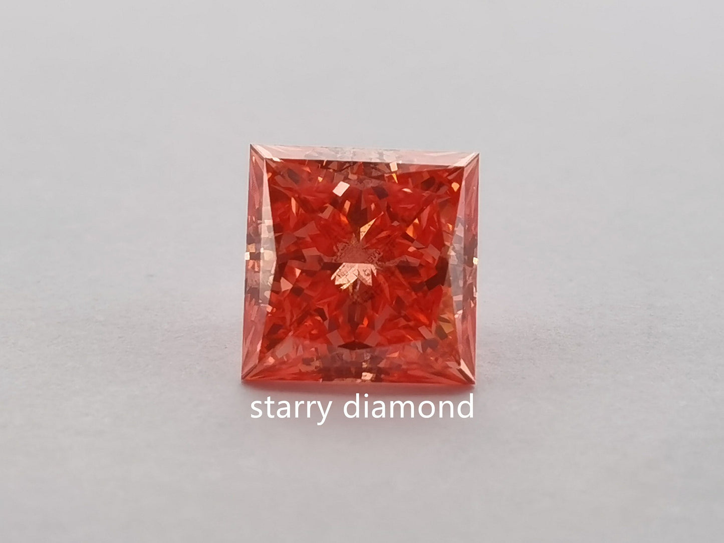 IGI certified 1.52ct Princess Cut Fancy Vivid Pink Diamond/ Pink Lab Diamond| Affordable Pink Diamond| Engagement Ring| April birthstone