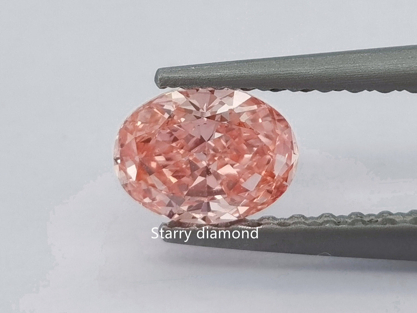 IGI certified 0.84ct Oval Cut Fancy Intense Pink Loose Diamond/ Lab Diamond for Engagement Ring/Affordable Color Diamond/ April birthstone