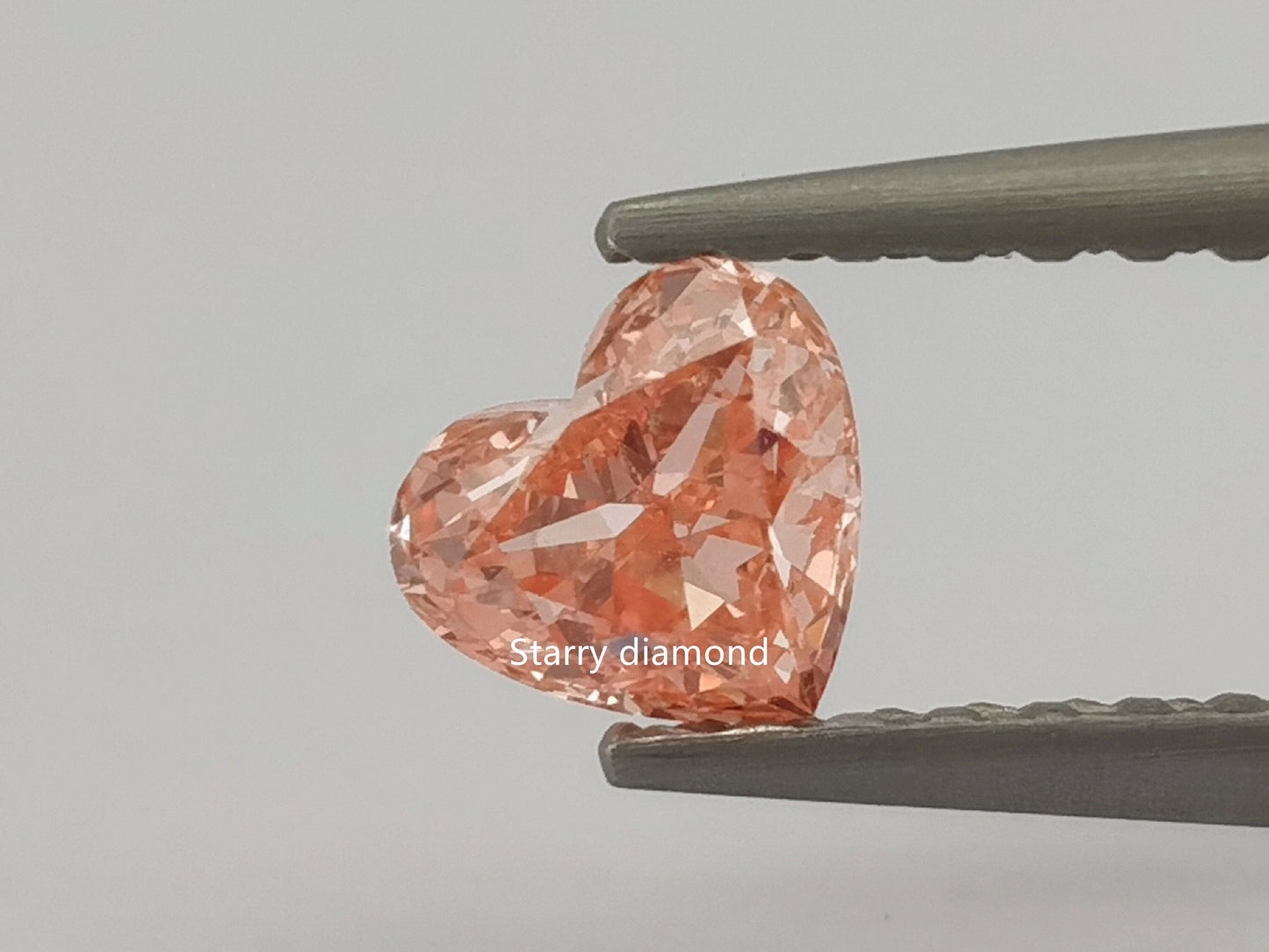 IGI certified 0.64ct Heart Cut Fancy Intense Pink Loose Diamond/ Lab Diamond Ring/ Affordable Pink Diamond/April birthstone