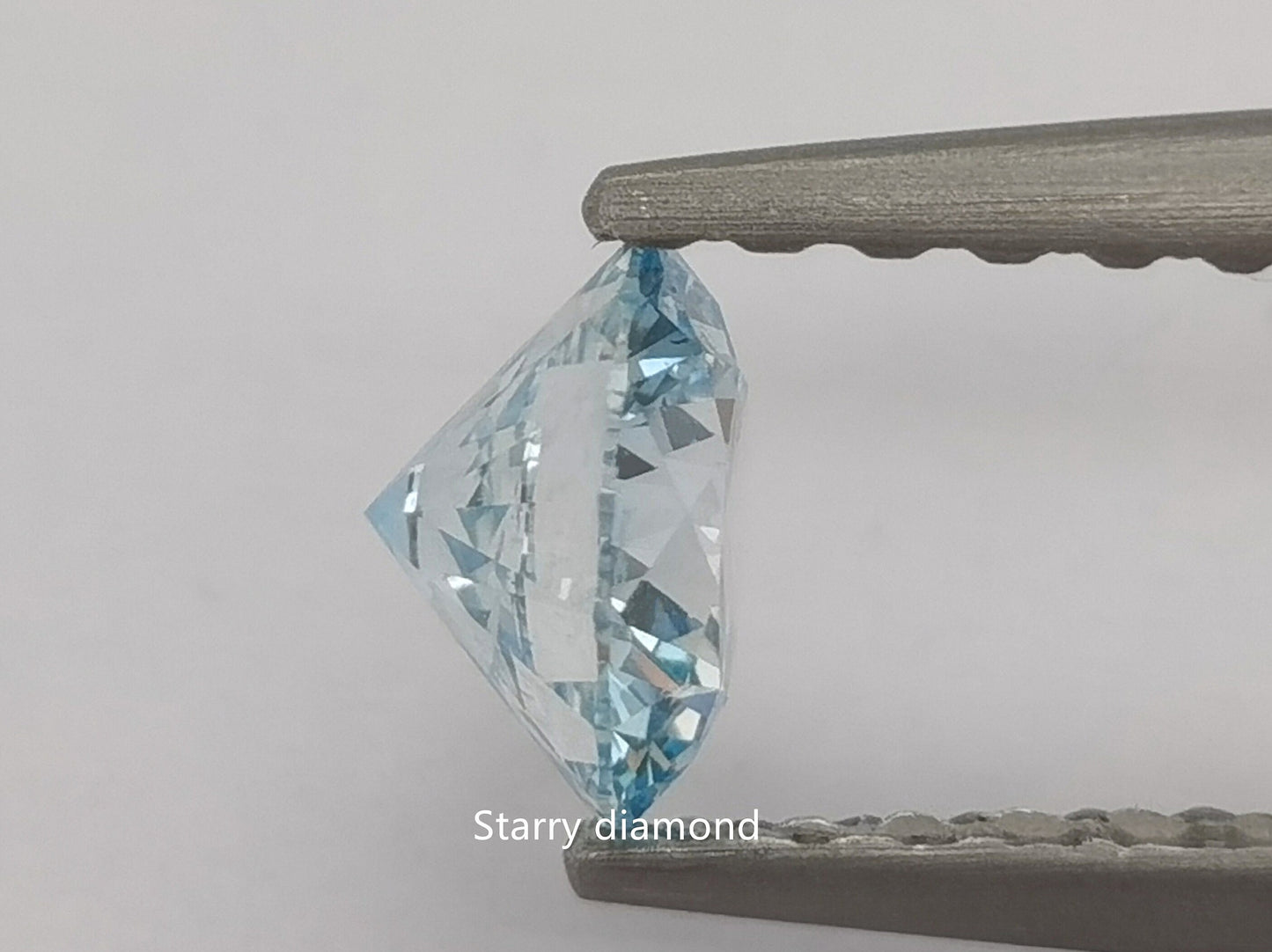 IGI certified 0.79ct Round Fancy Blue Loose Diamond/ Lab Grown Diamond for Wedding Jewelry/Affordable Color Diamond/ April birthstone