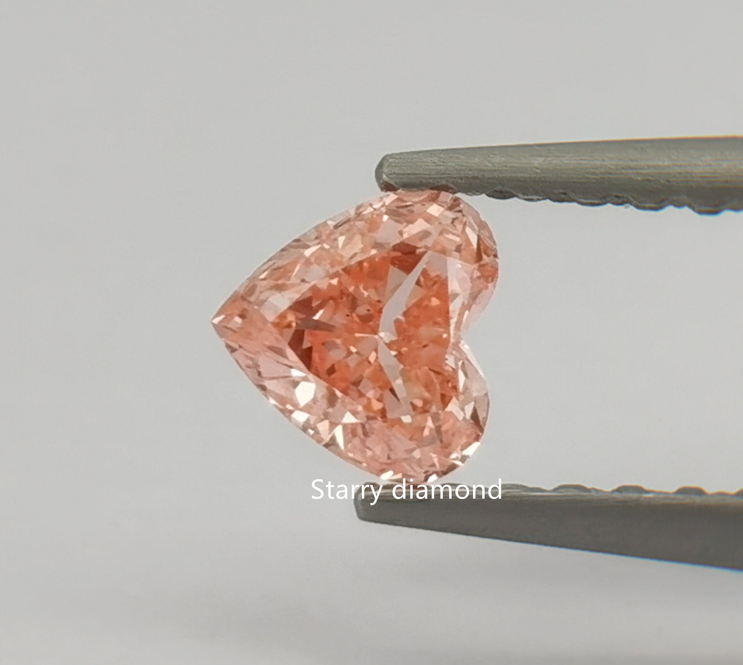 IGI certified 0.61ct Heart Cut Fancy Intense Pink Loose Diamond/ Lab Diamond Ring/ Affordable Pink Diamond/April birthstone