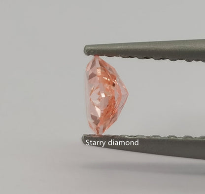 IGI certified 0.61ct Heart Cut Fancy Intense Pink Loose Diamond/ Lab Diamond Ring/ Affordable Pink Diamond/April birthstone