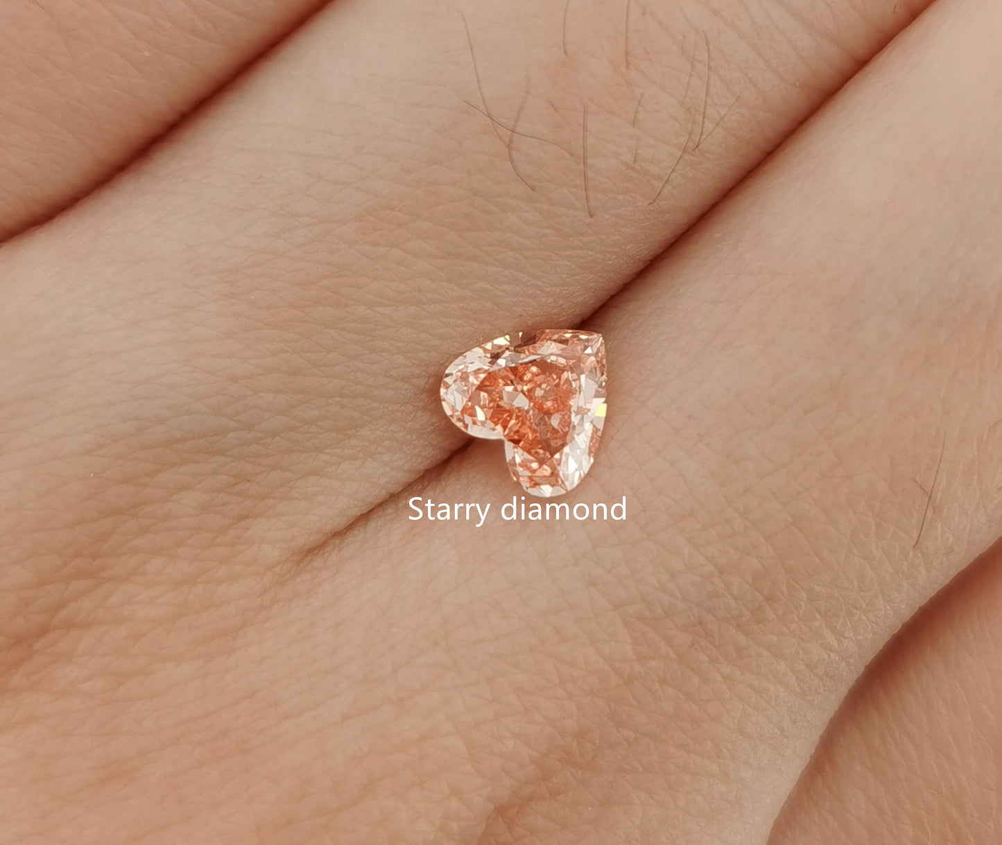 IGI certified 0.59ct Heart Cut Fancy Intense Pink Loose Diamond/ Lab Diamond Ring/ Affordable Pink Diamond/April birthstone