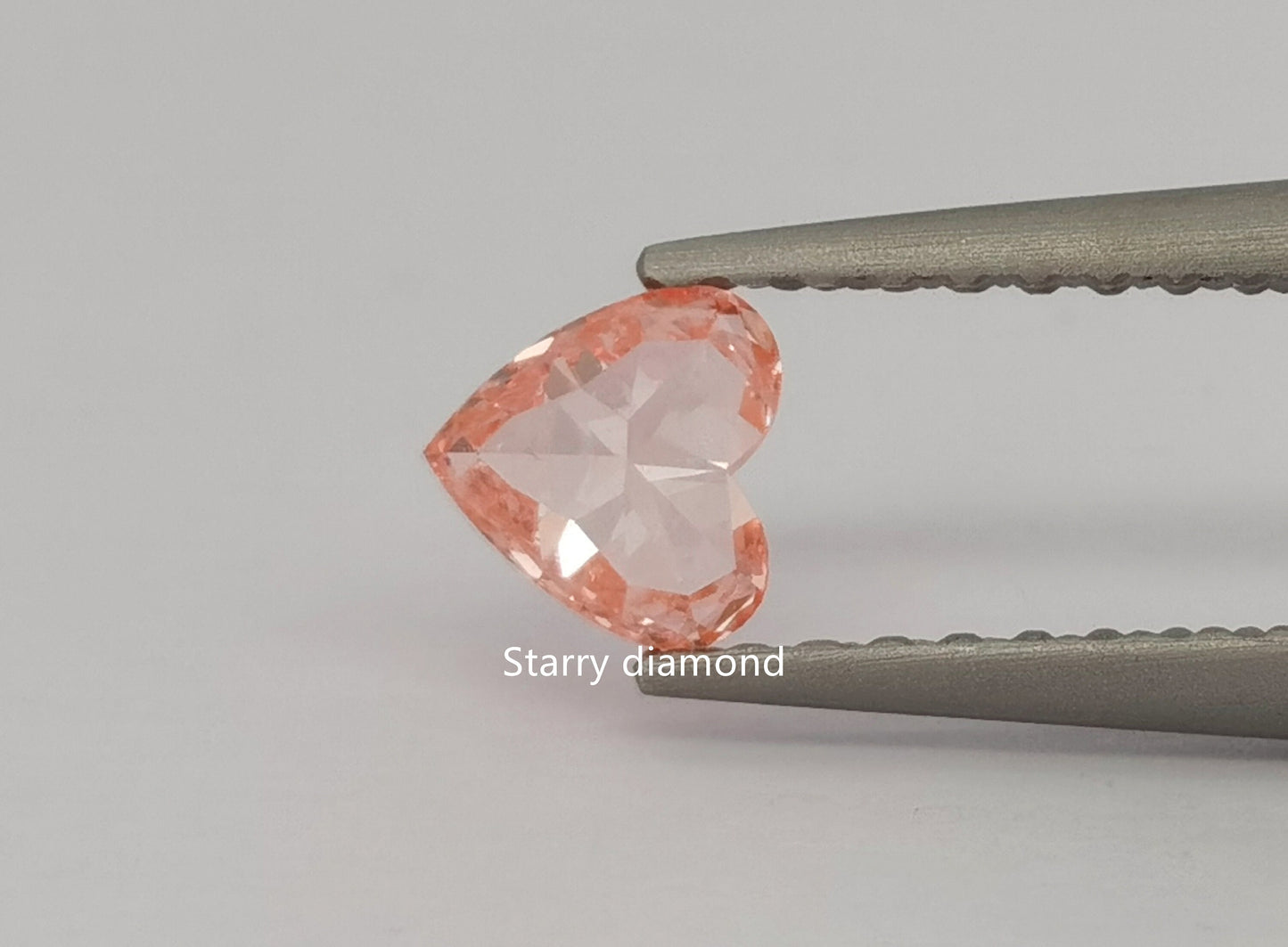 IGI certified 0.59ct Heart Cut Fancy Intense Pink Loose Diamond/ Lab Diamond Ring/ Affordable Pink Diamond/April birthstone