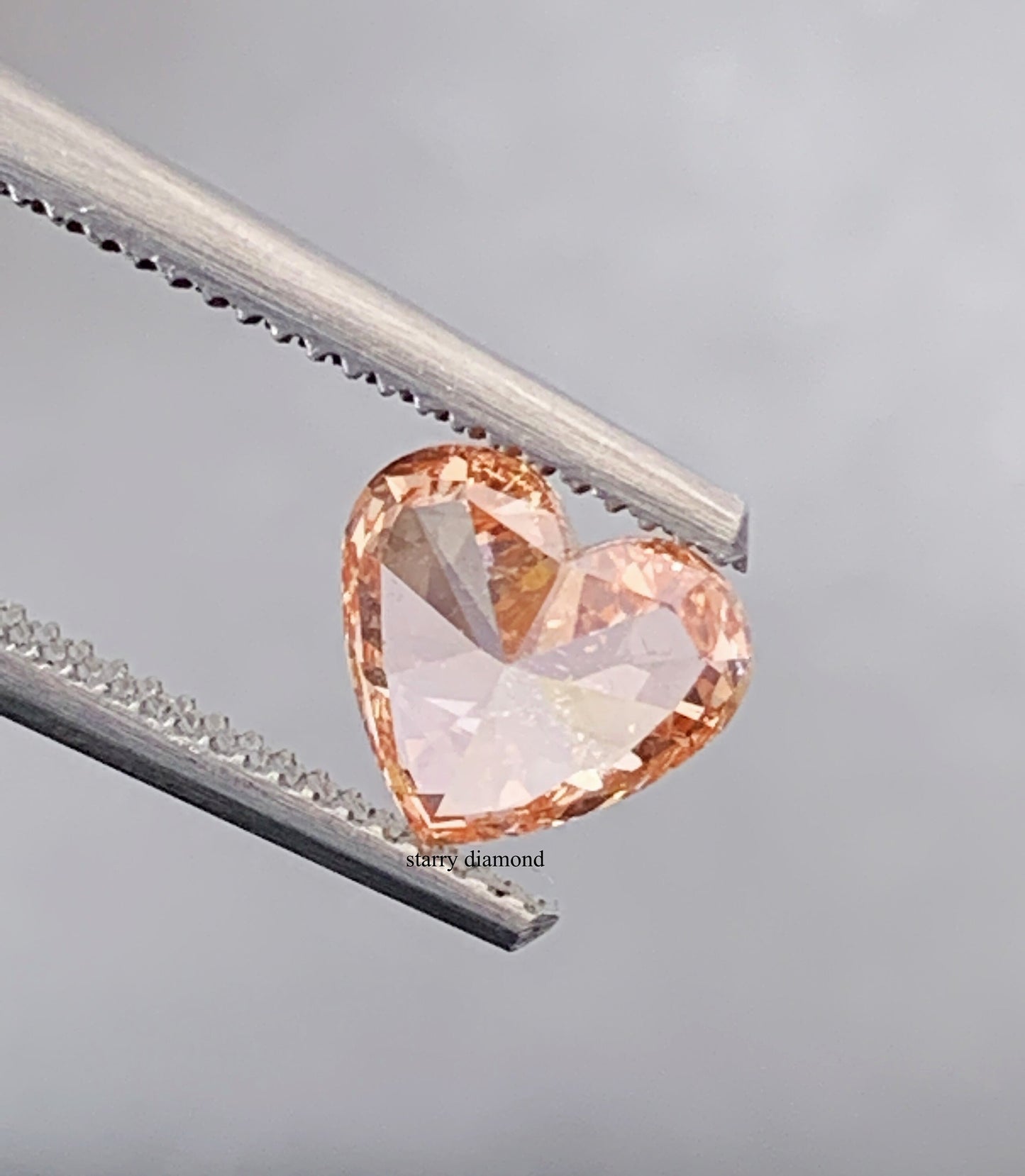 1.045ct Heart Cut Fancy Intense Pinkish Orange Loose Diamond/ Lab Diamond Ring/ Affordable Orange Diamond/April birthstone