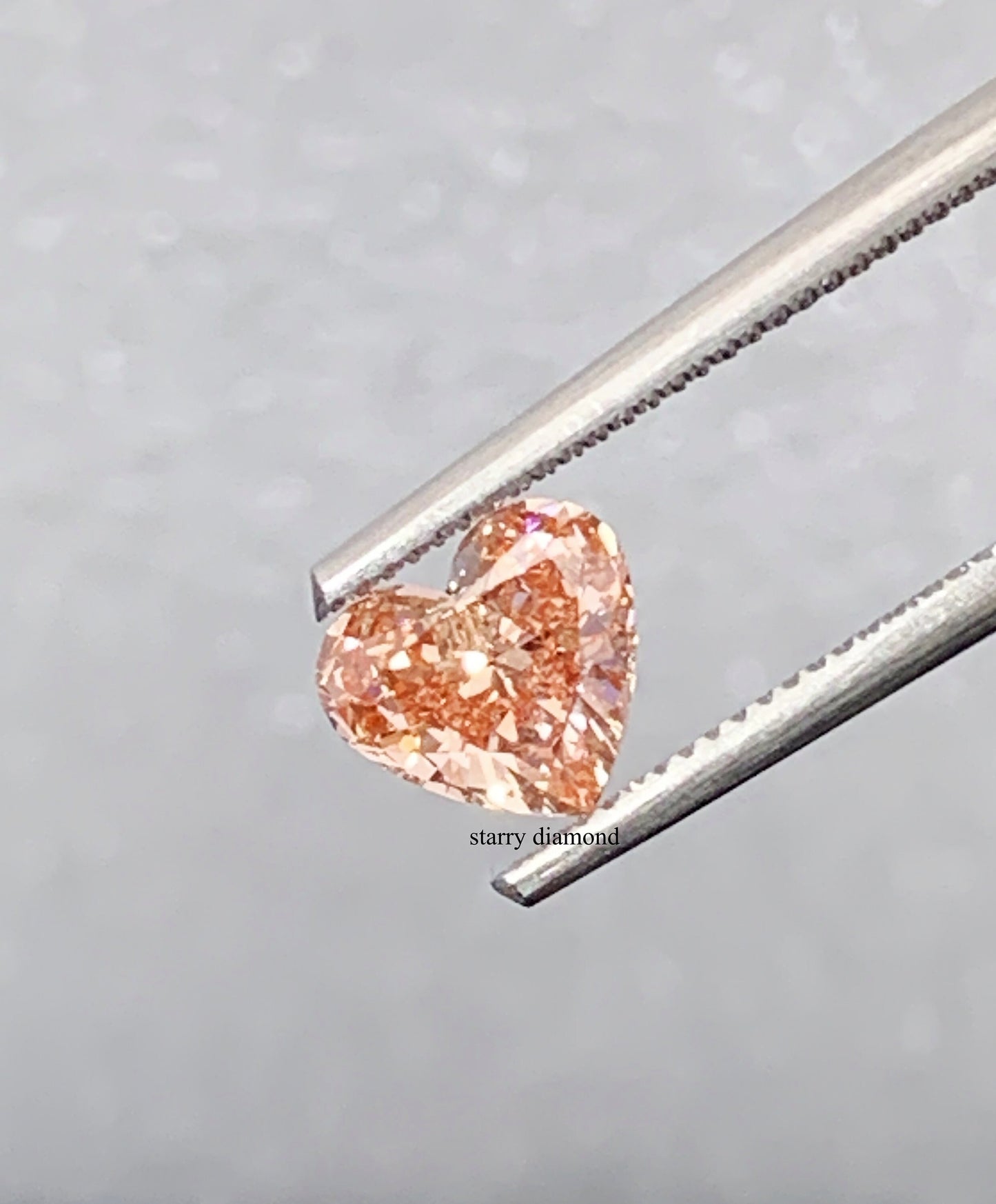 1.045ct Heart Cut Fancy Intense Pinkish Orange Loose Diamond/ Lab Diamond Ring/ Affordable Orange Diamond/April birthstone