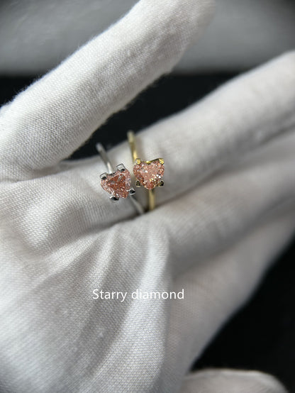 IGI certified One pair 1.83ct Fancy Intense Brownish Pink Lab Diamonds/ Pink Diamond for Engagement Ring/Affordable Color Diamond