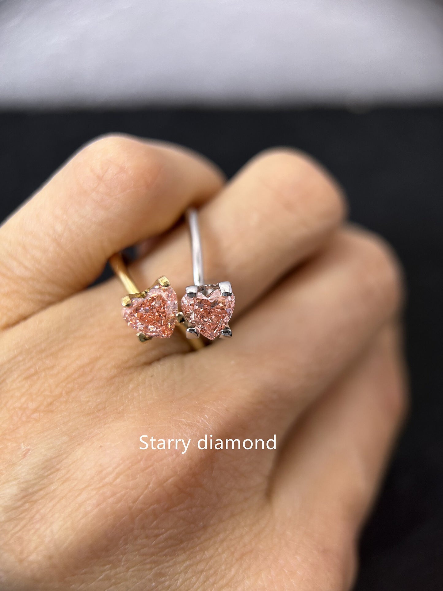 IGI certified One pair 1.83ct Fancy Intense Brownish Pink Lab Diamonds/ Pink Diamond for Engagement Ring/Affordable Color Diamond